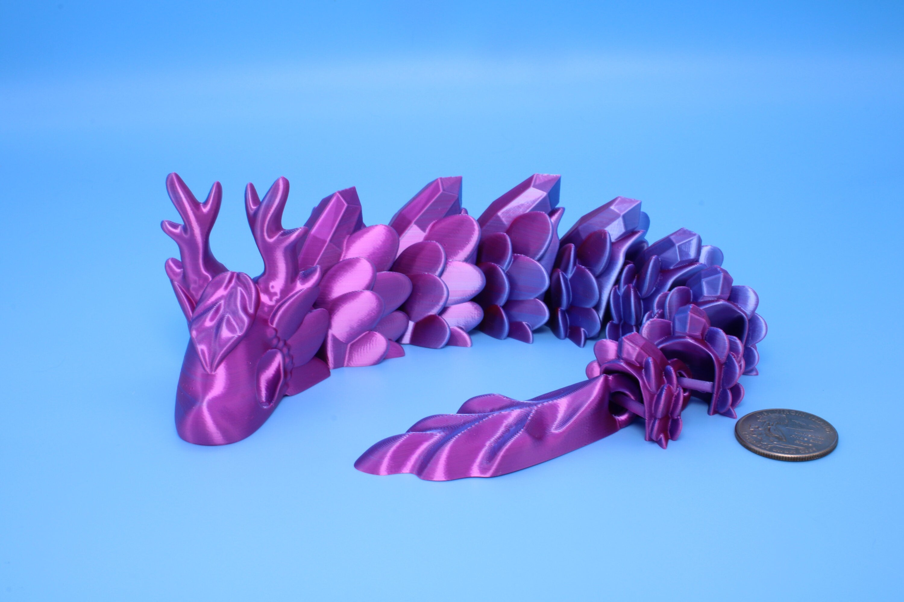 Forest Wish Spirit | Pink / Blue | 3D Printed 12.75 in.