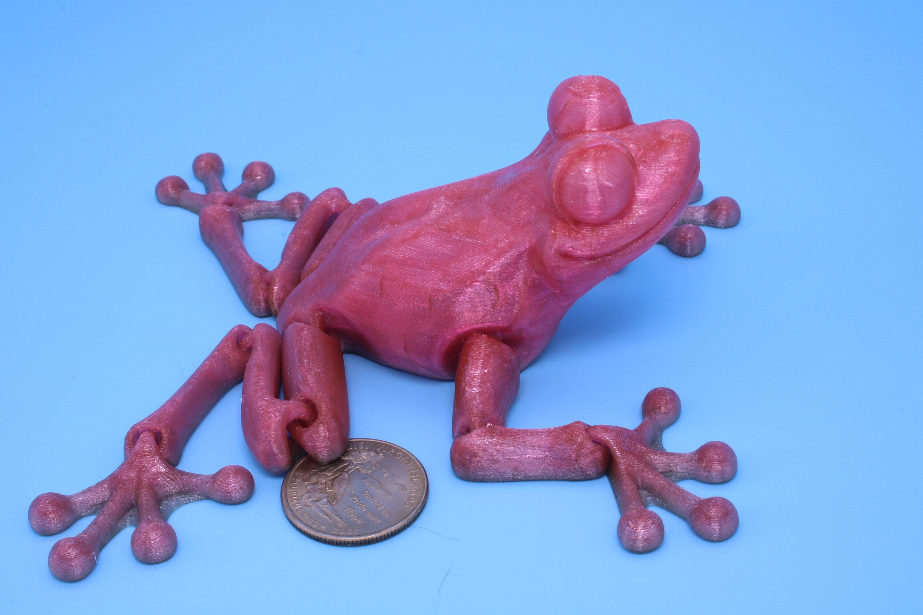 Frog- Articulating Frog | 3D printed