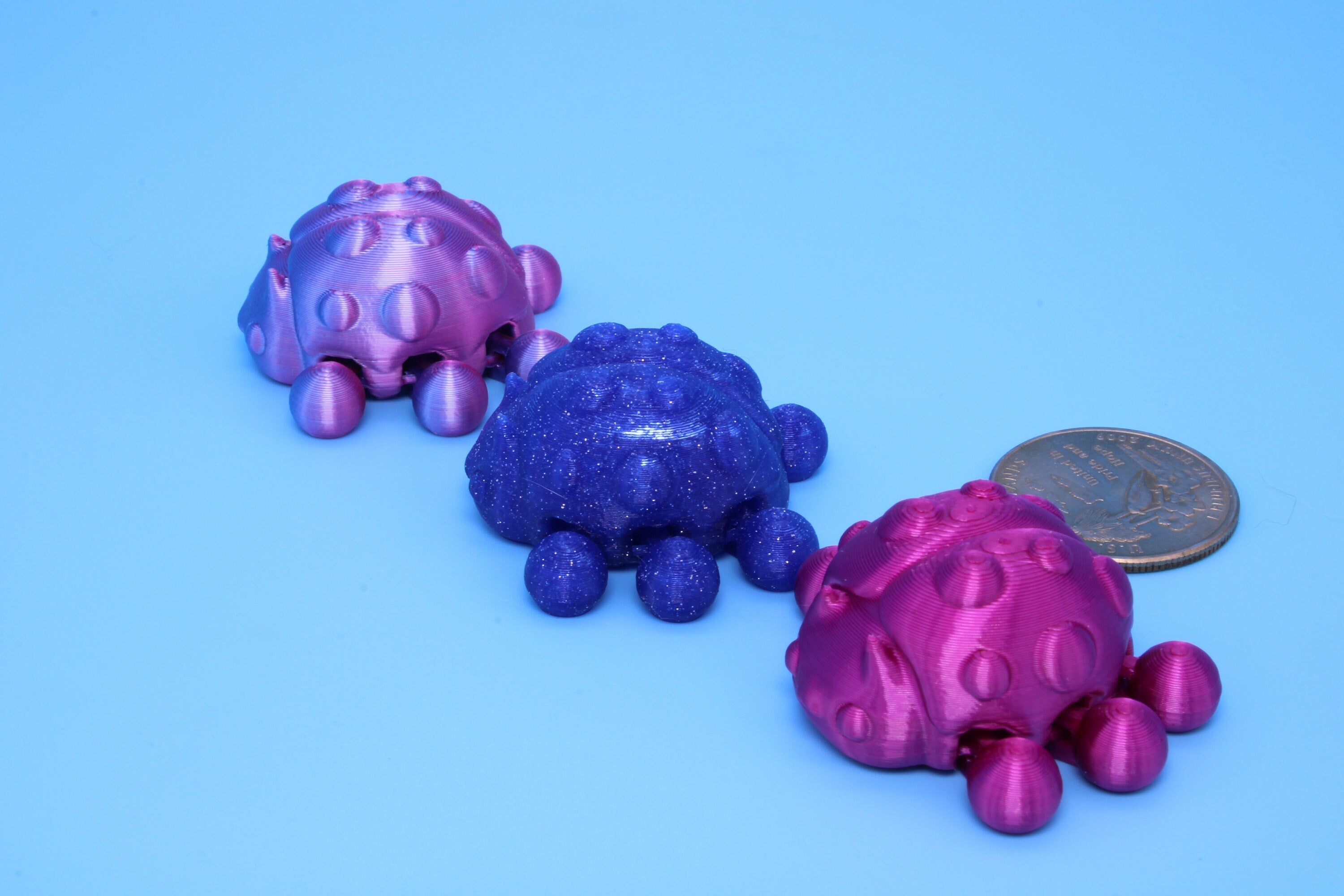 Ladybug- 3 pack | 3D Printed | Cute Ladybug | 1.25 inches | Fidget Toy.