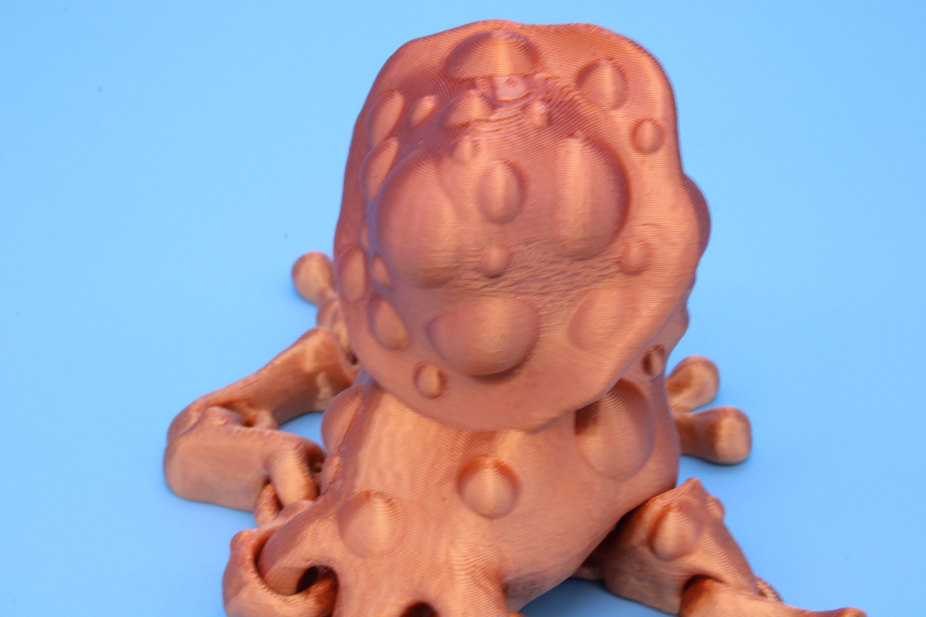 Mushroom Frog-| 3D Printed | Friendly Frog | Articulating Frog.