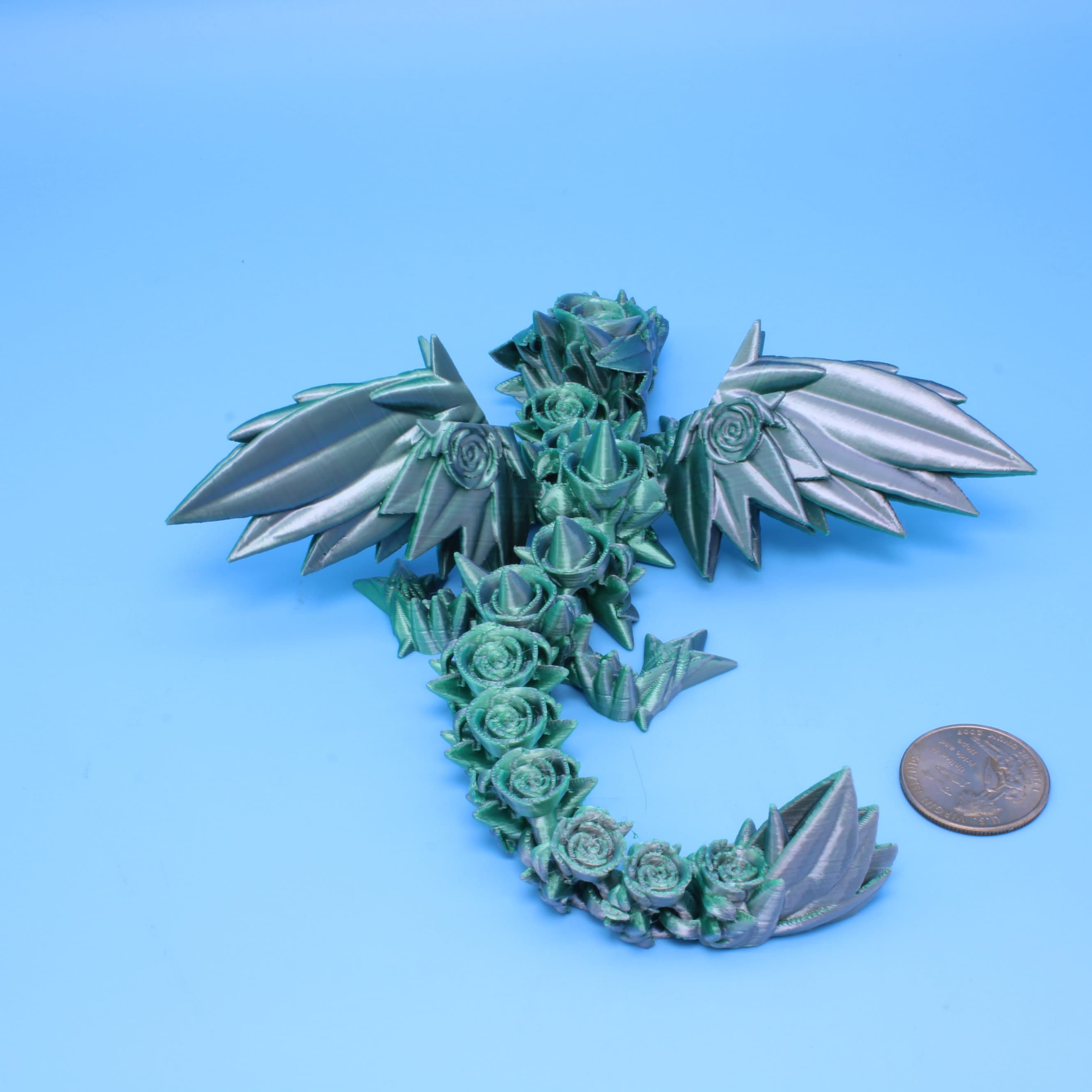 Baby Rose Wing Dragon | 3D Printed