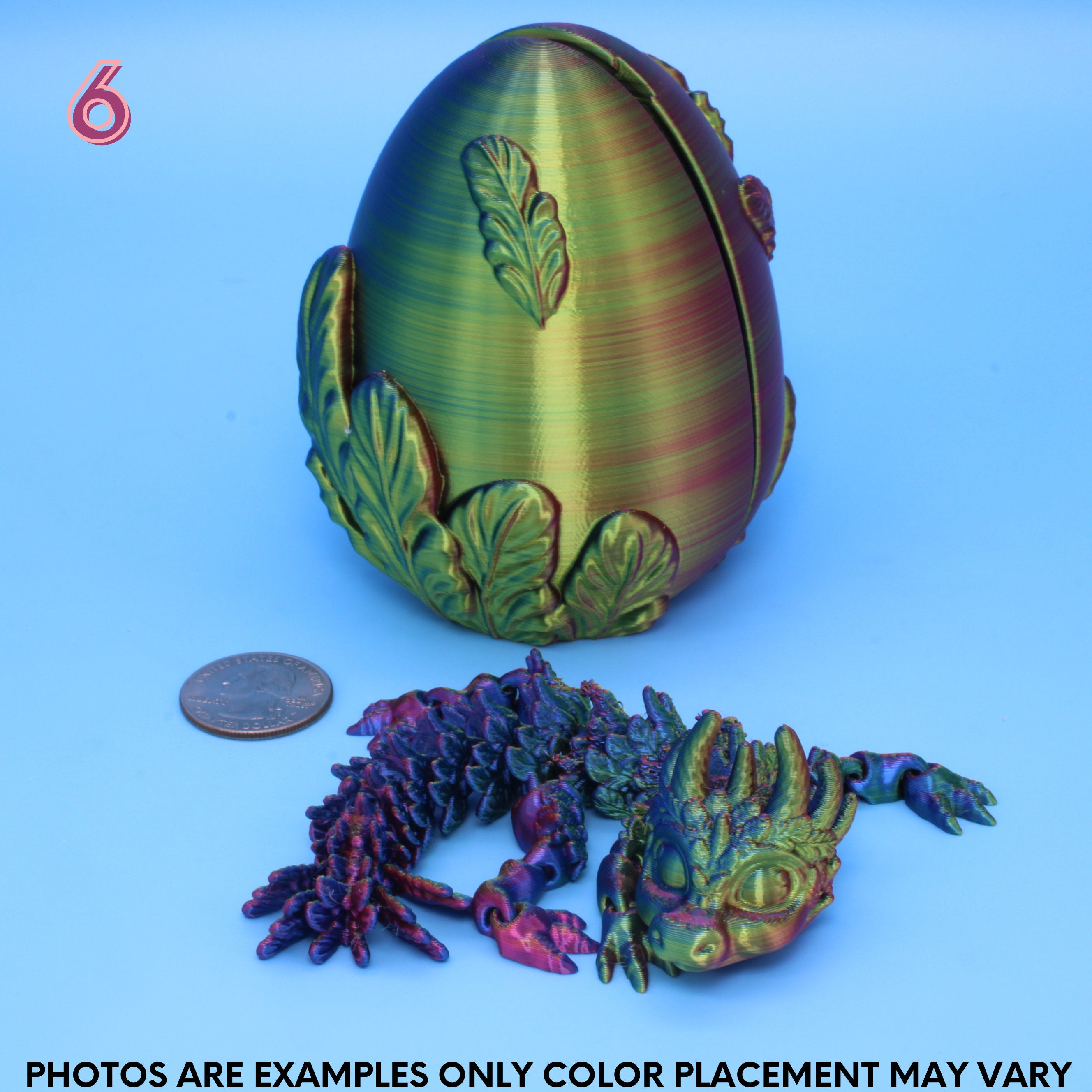 Deyva no wings version and egg Dragon | 3D Printed