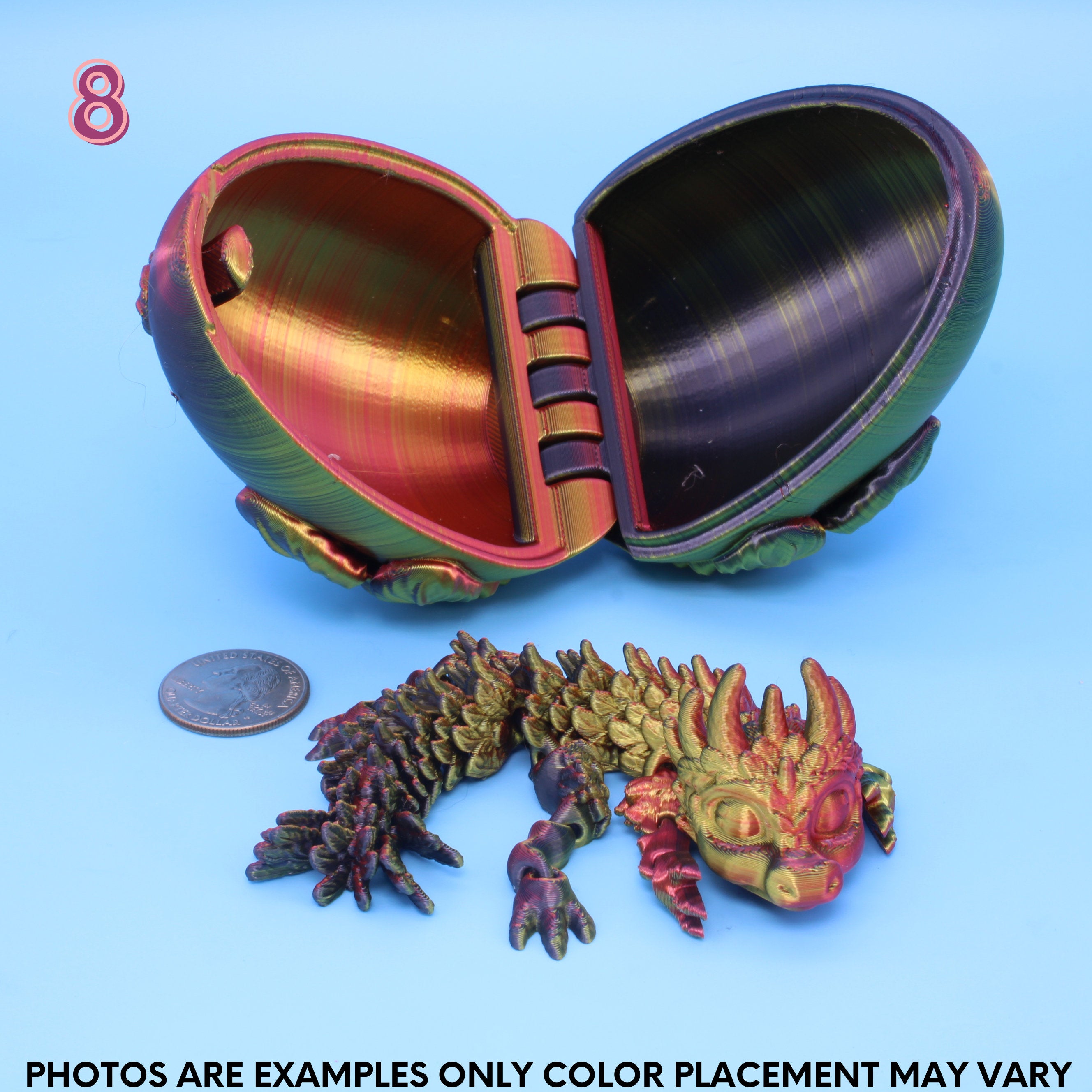 Deyva no wings version and egg Dragon | 3D Printed