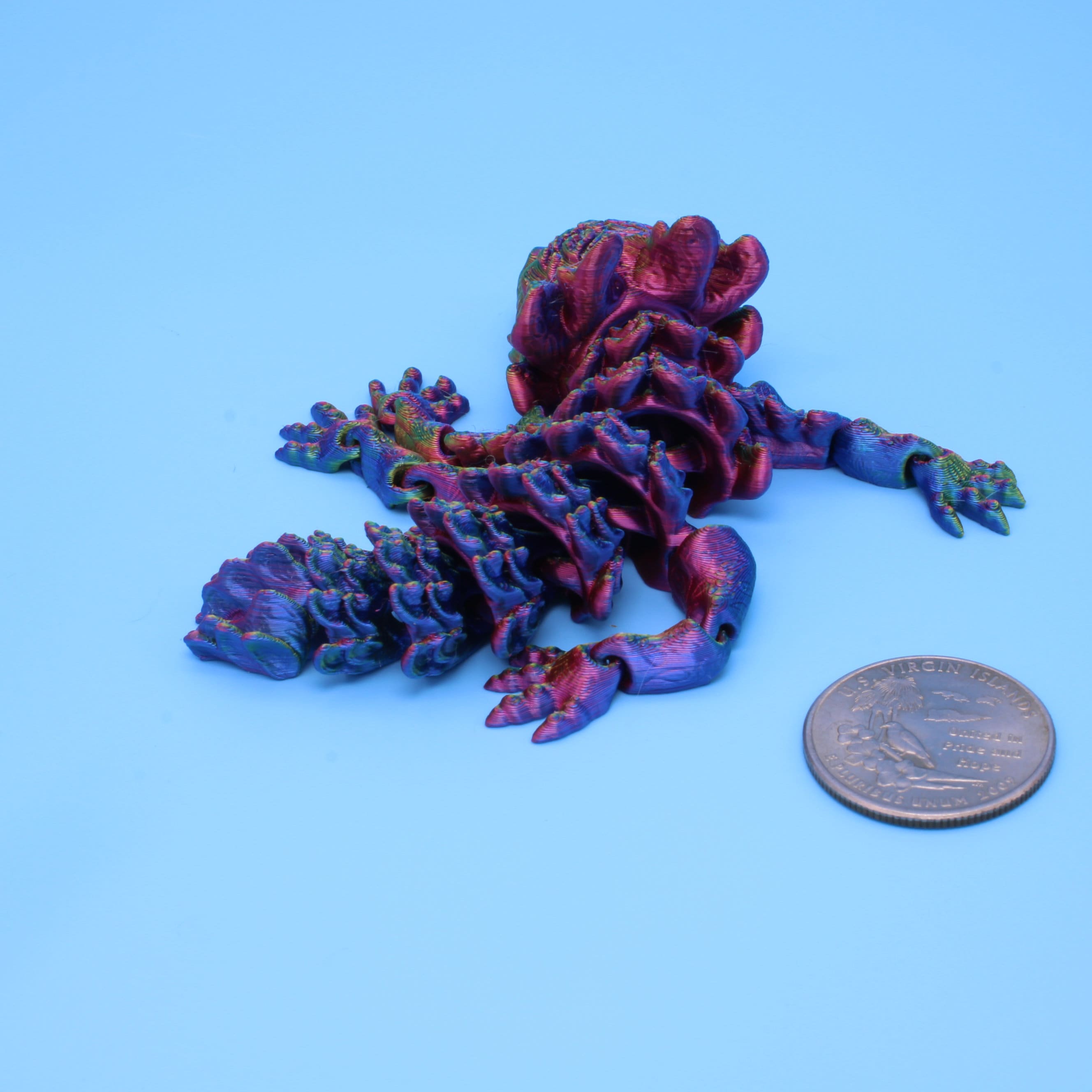 Articulated Shaman Tiny Dragon, Flexy | 3D Printed - Authorized Seller