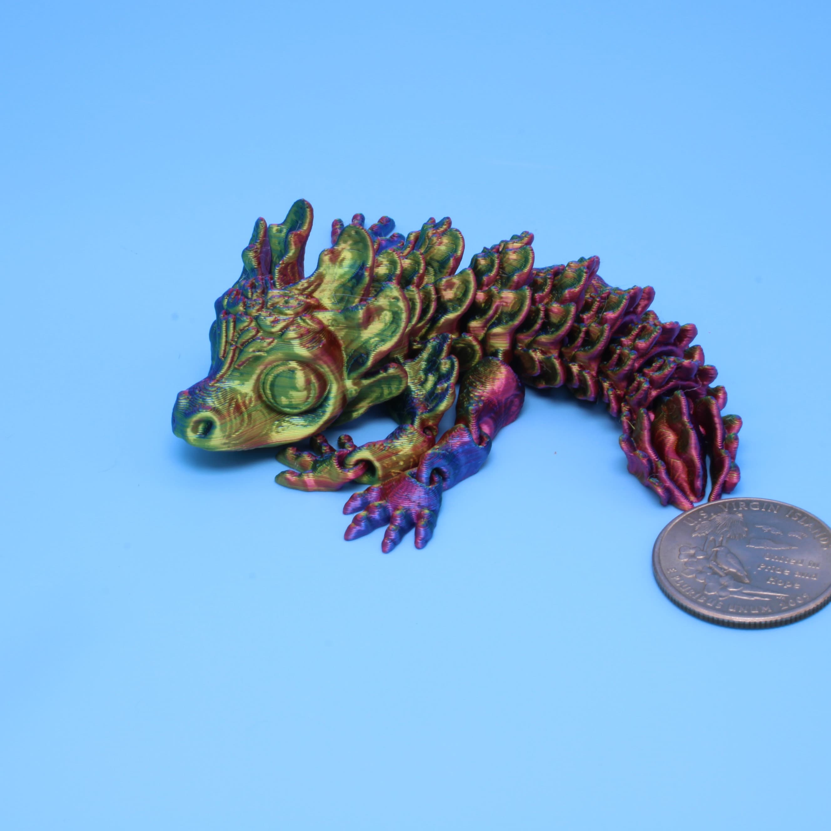 Articulated Shaman Tiny Dragon, Flexy | 3D Printed - Authorized Seller