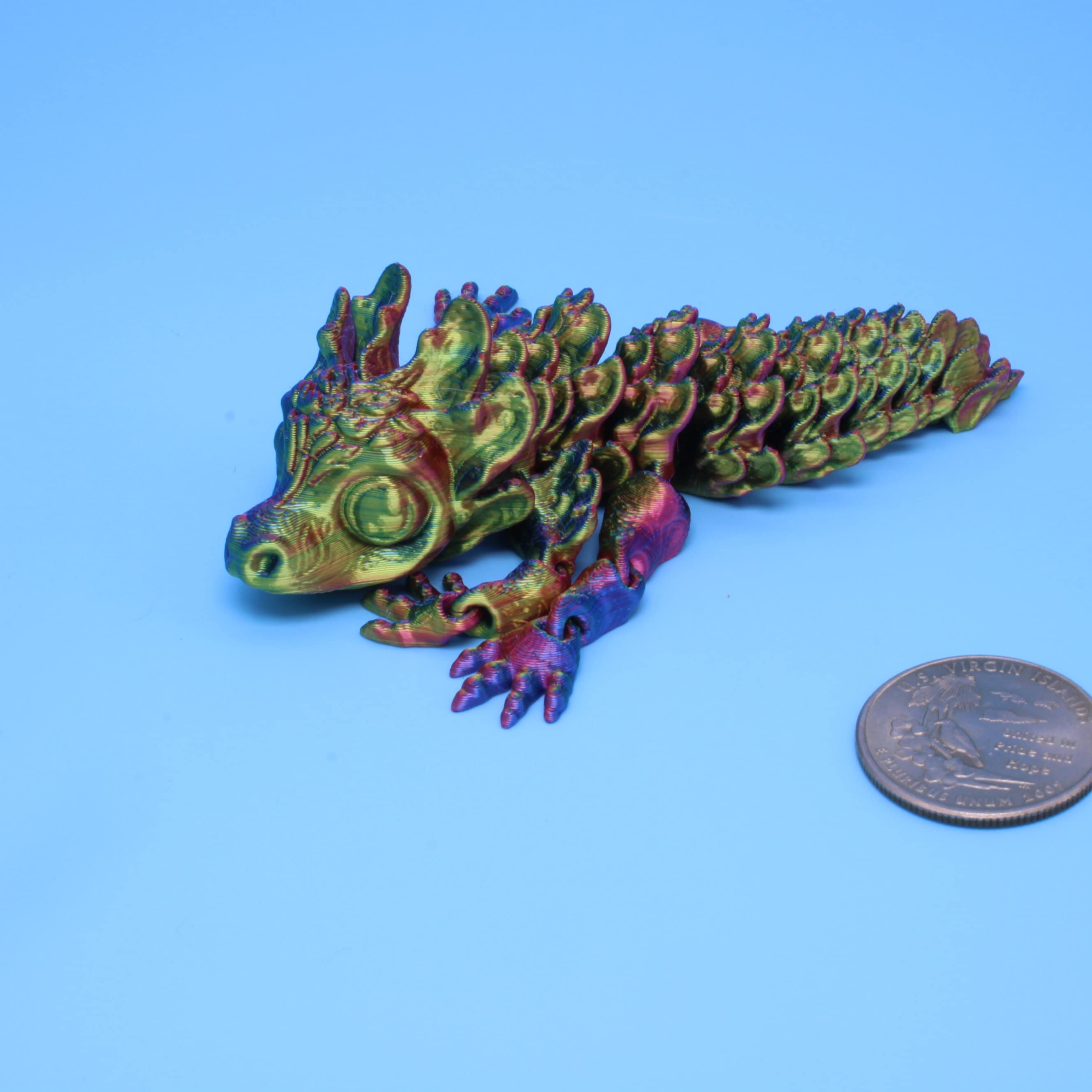 Articulated Shaman Tiny Dragon, Flexy | 3D Printed - Authorized Seller