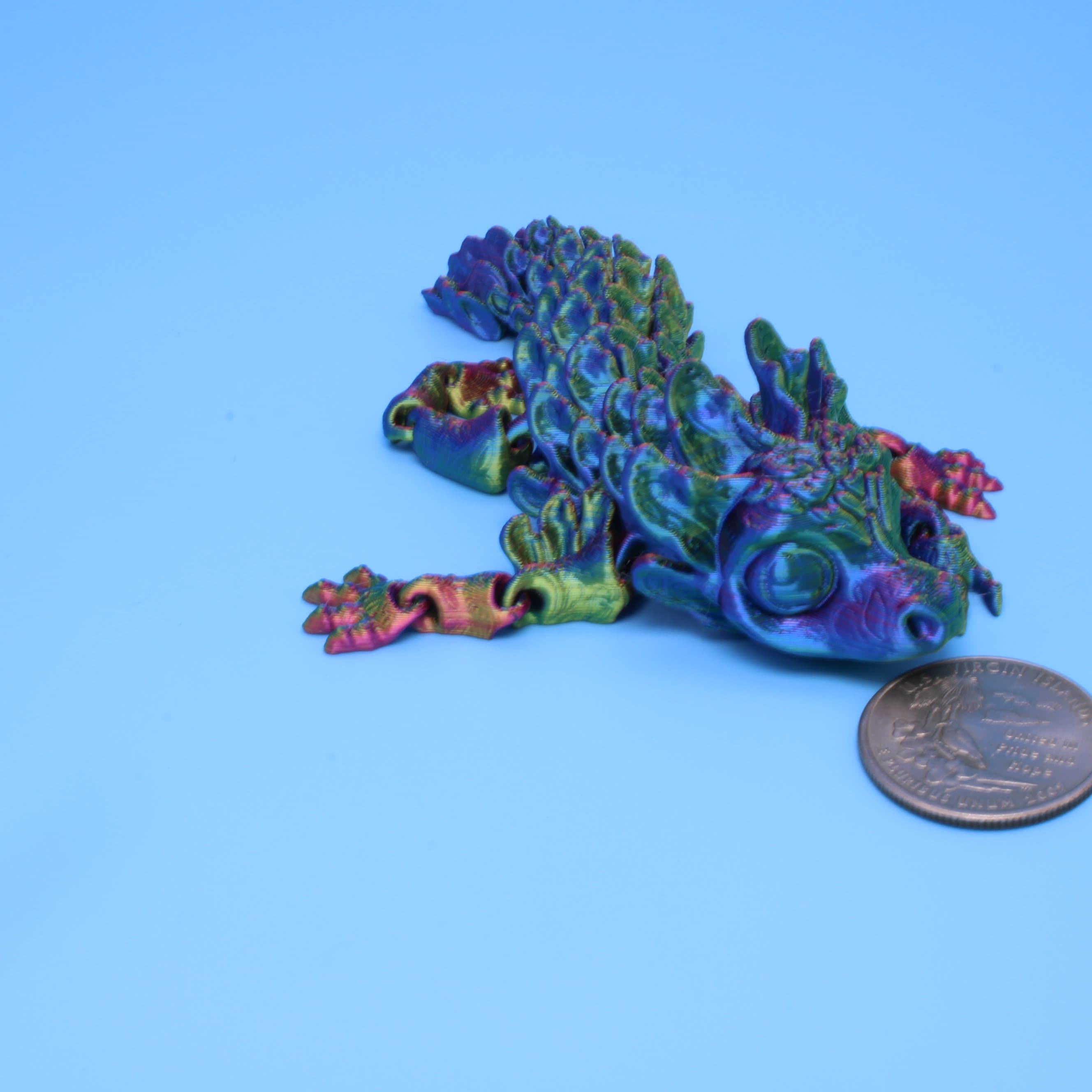 Articulated Shaman Tiny Dragon, Flexy | 3D Printed - Authorized Seller