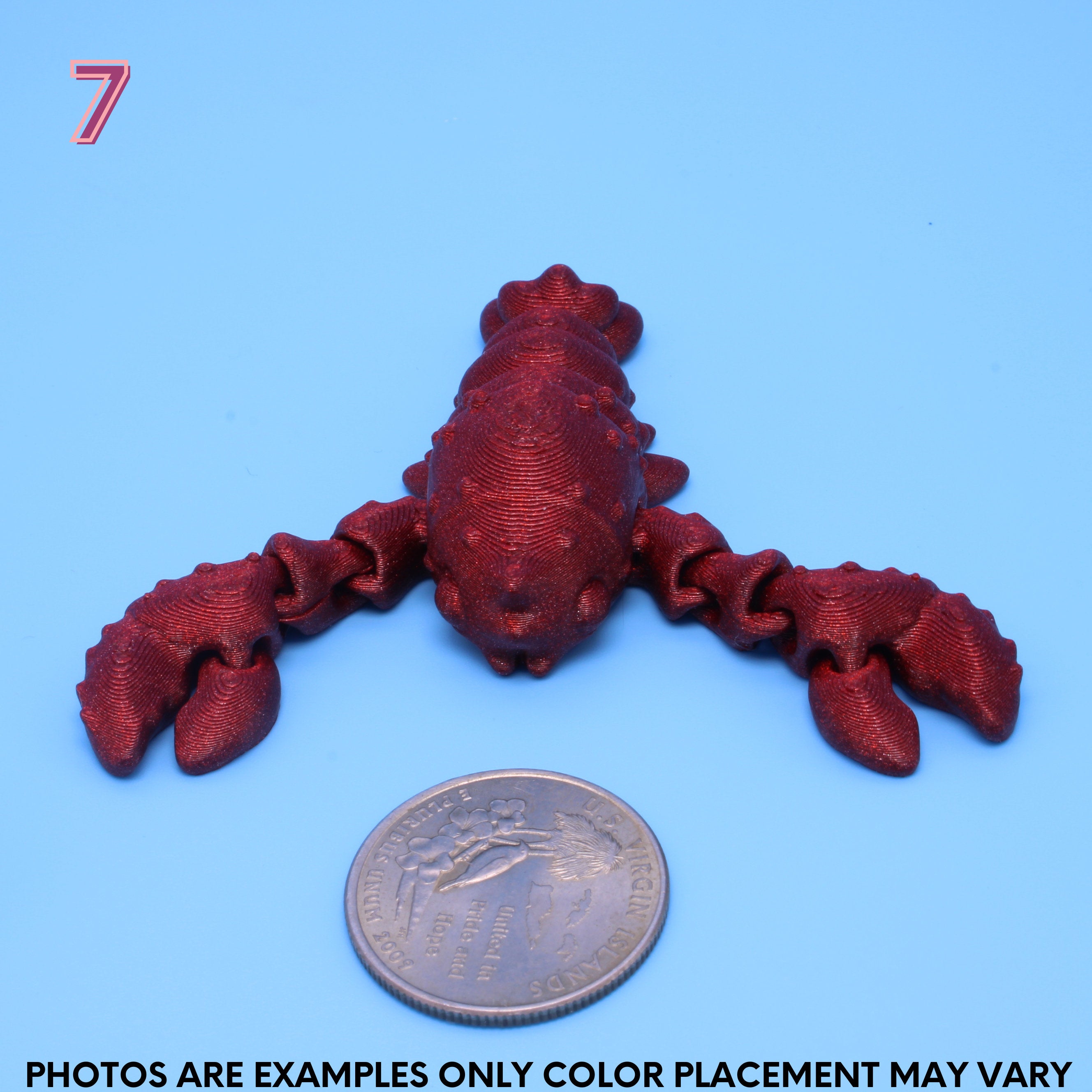 Lobster Red - 3D Printed | Layers In Green Authorized Seller