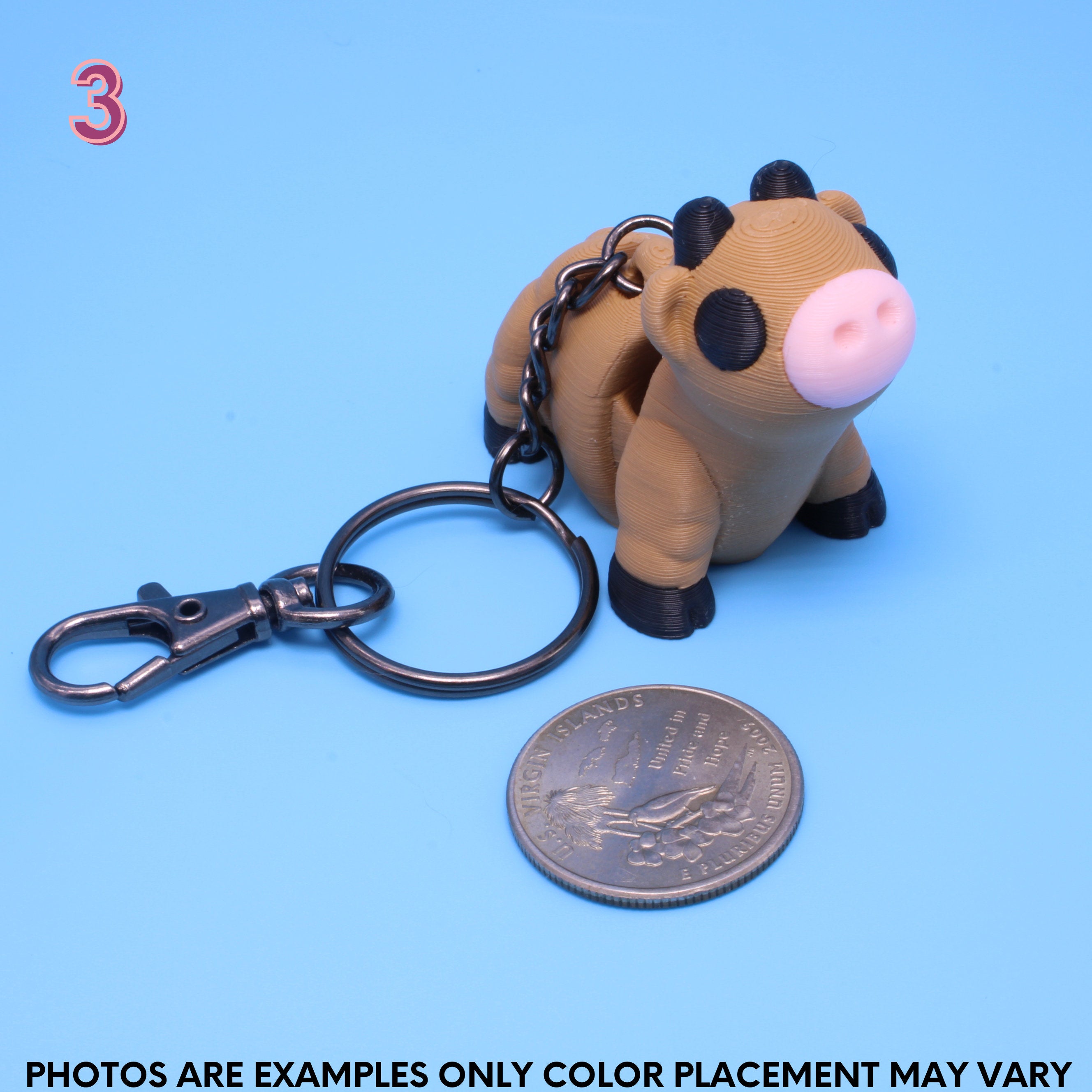 Brown Cow | 3D Printed - Authorized seller of Zou 3D