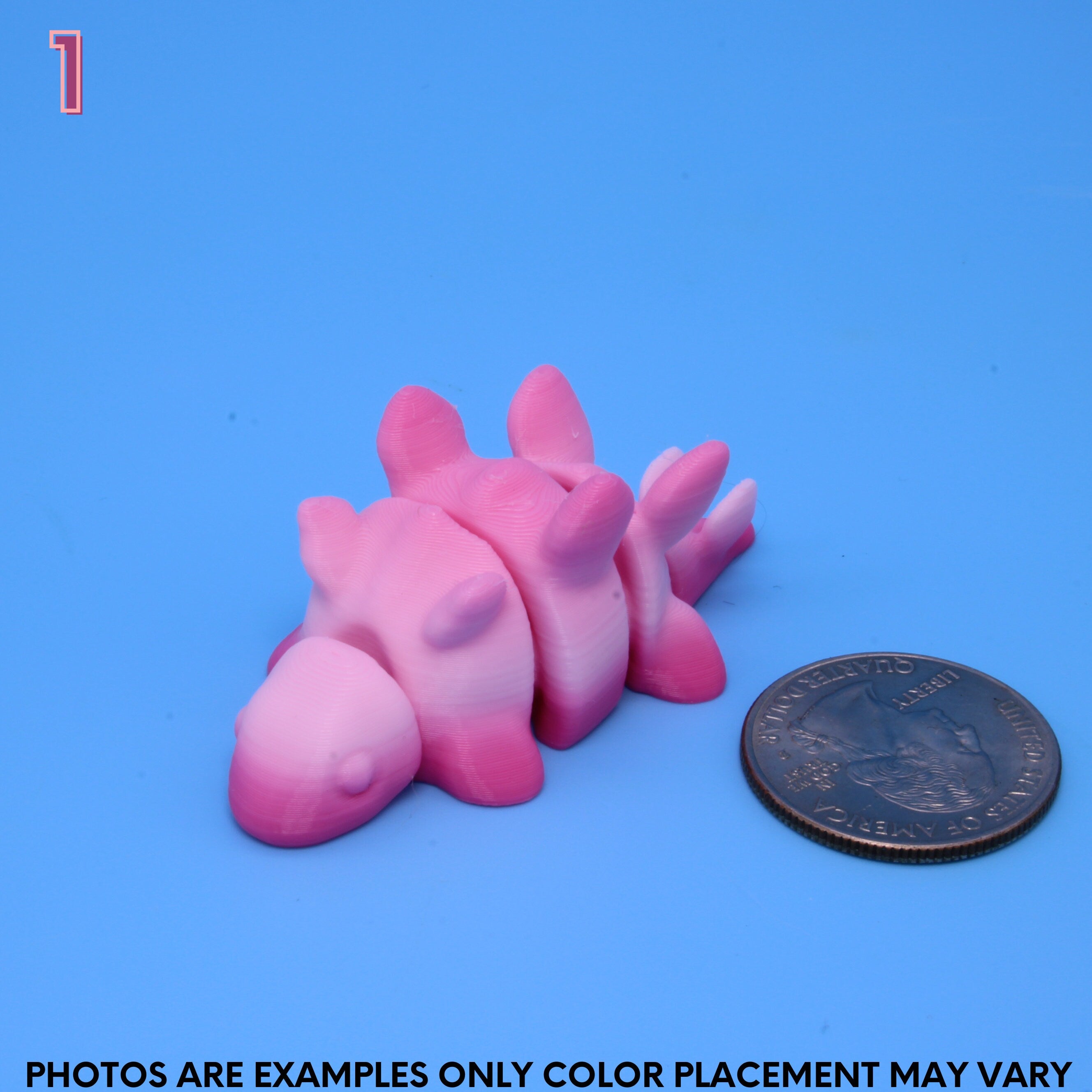 Cute Animals, Random Pink Gradient - 3D Printed | Authorized Seller