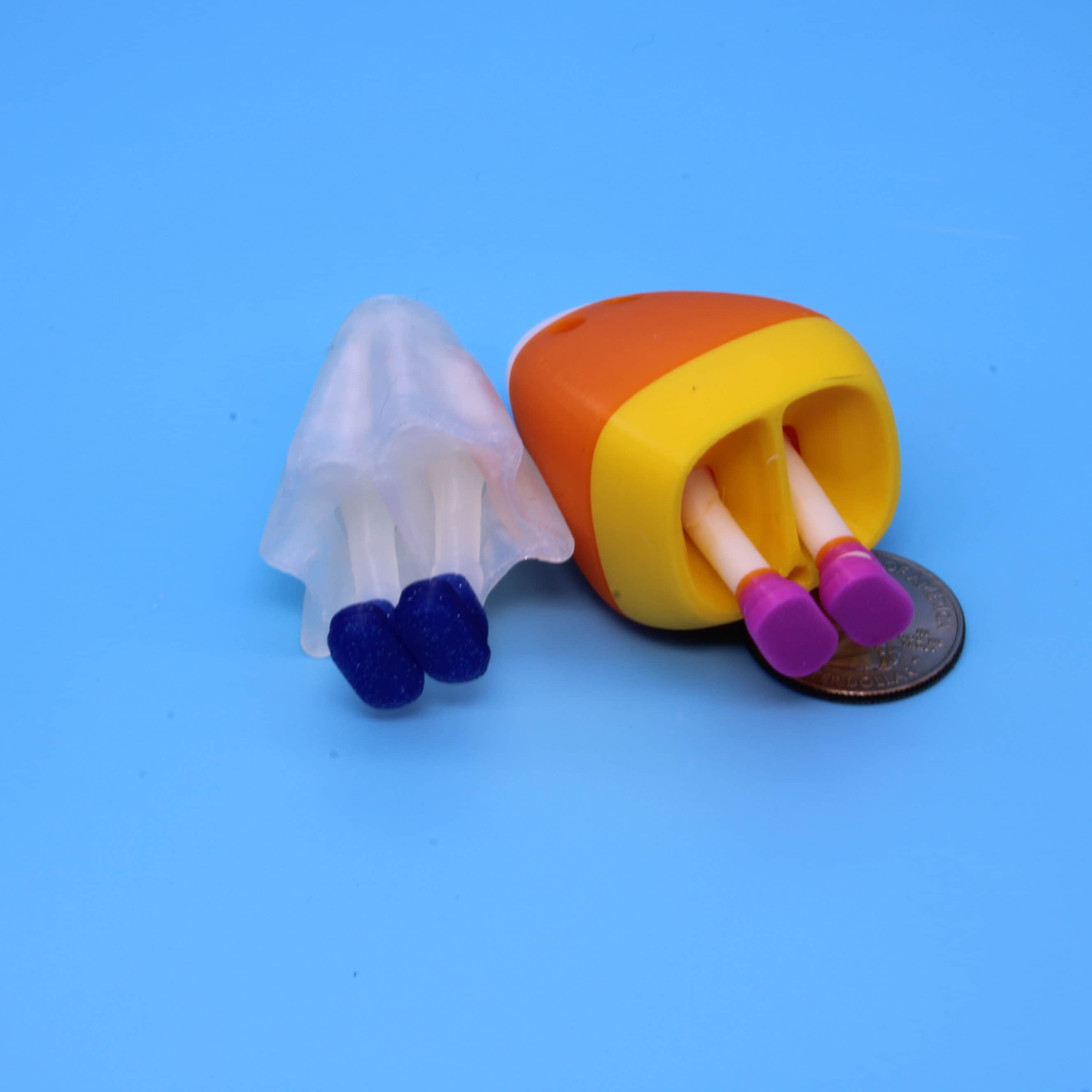 Zou Ghost & Candy Corn, random shoe color, | 3D Printed