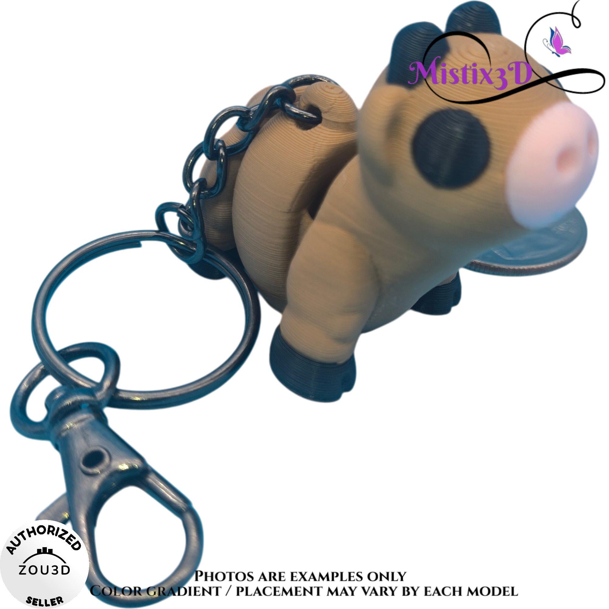 Brown Cow Keychain | Authorized Seller