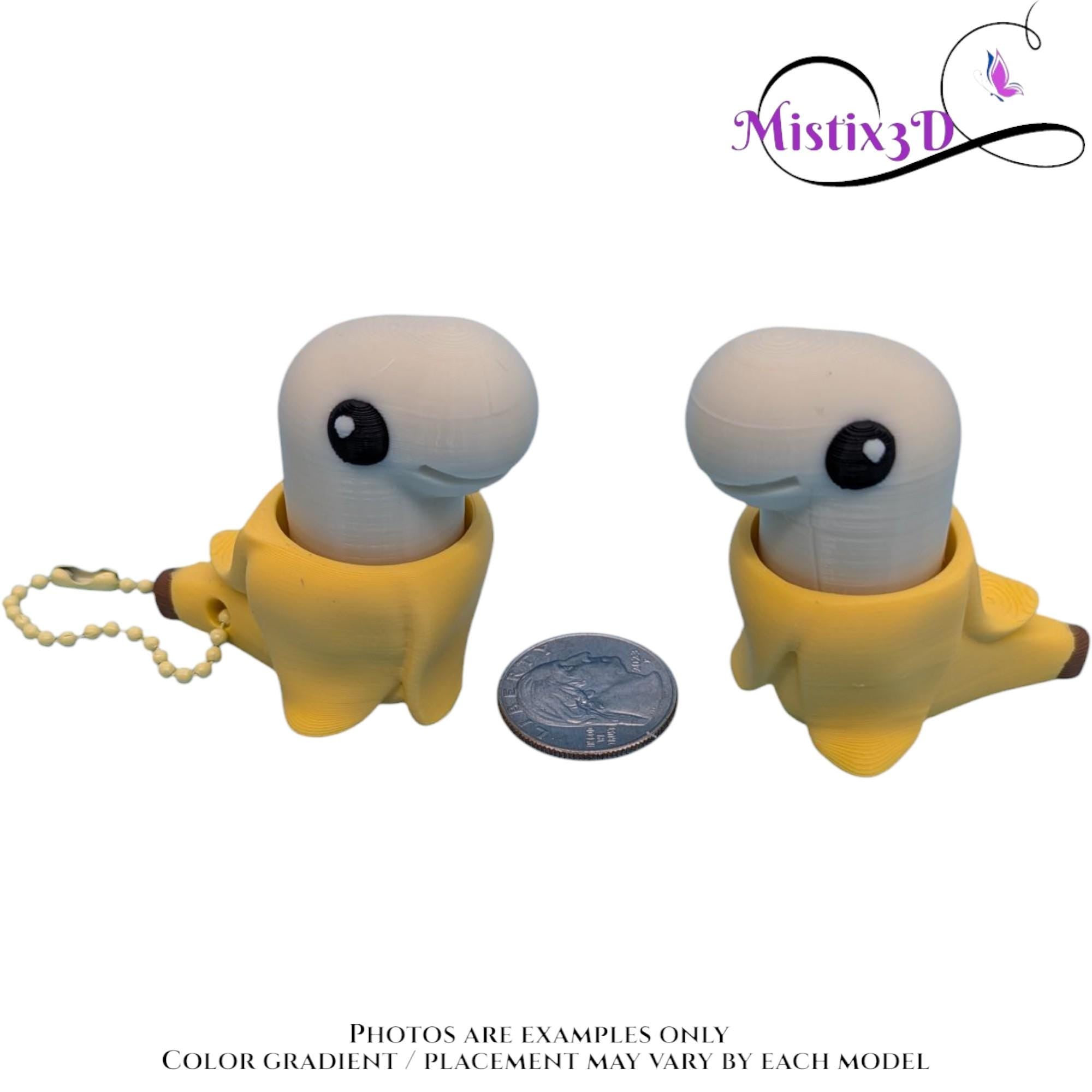 Banana Dinosaur Fidget Clicker