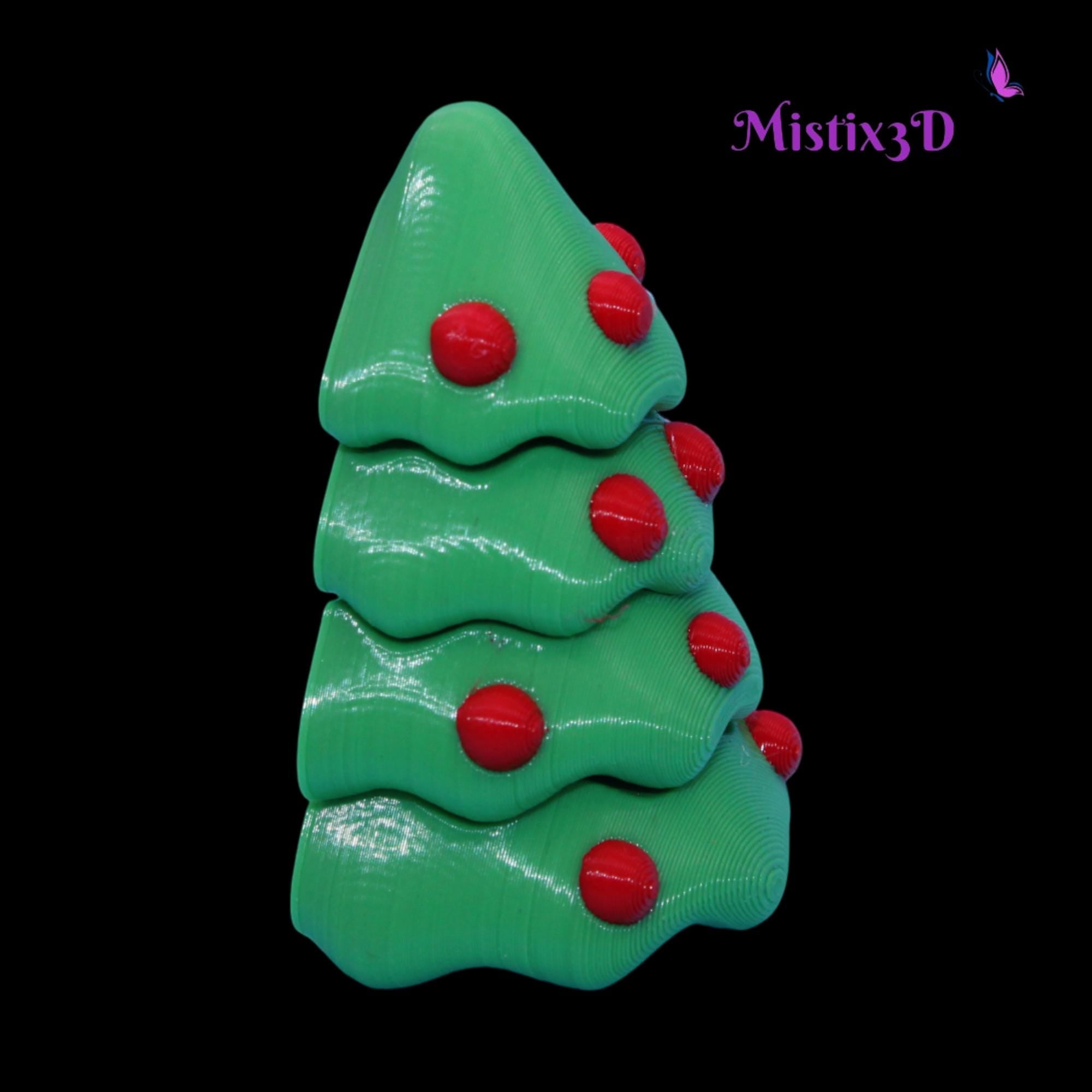 Christmas Tree with/without Eyes | Funny Holiday Desk Decor | 3D Printed | Kawaii Xmas Gift