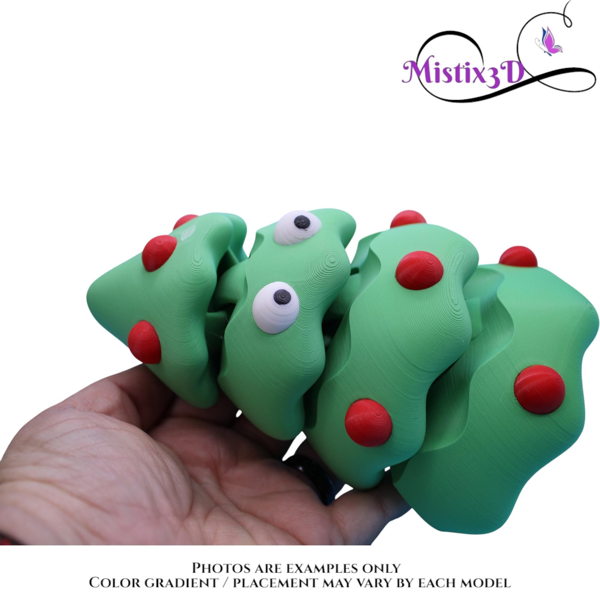 Christmas Tree with/without Eyes | Funny Holiday Desk Decor | 3D Printed | Kawaii Xmas Gift