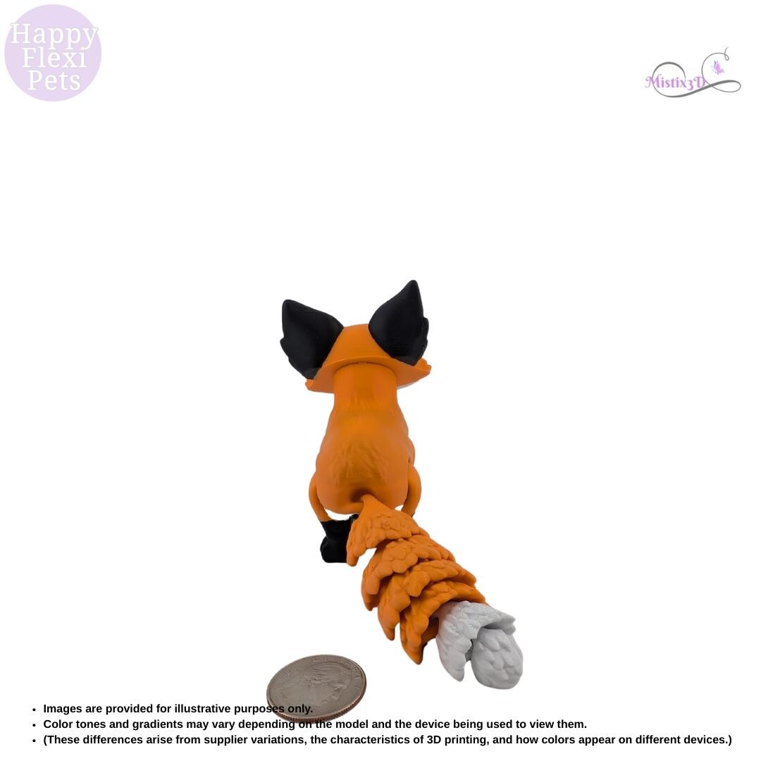 Fox Cub Articulated Flexi 3D Printed – Authorized Seller of Happy Flexi Pets