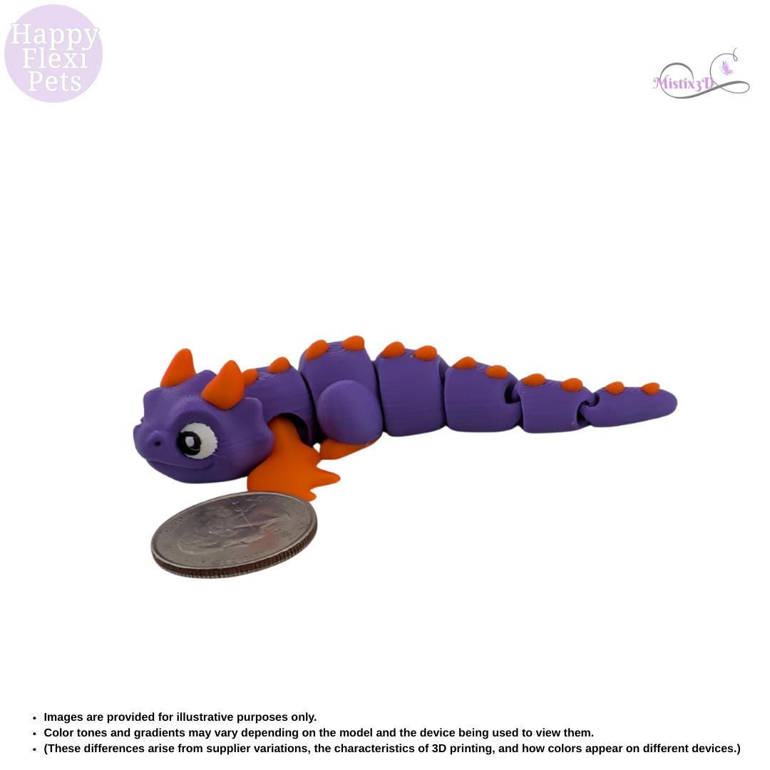 Mini Dragon-3D Printed – Authorized Seller of Happy Flexi Pets