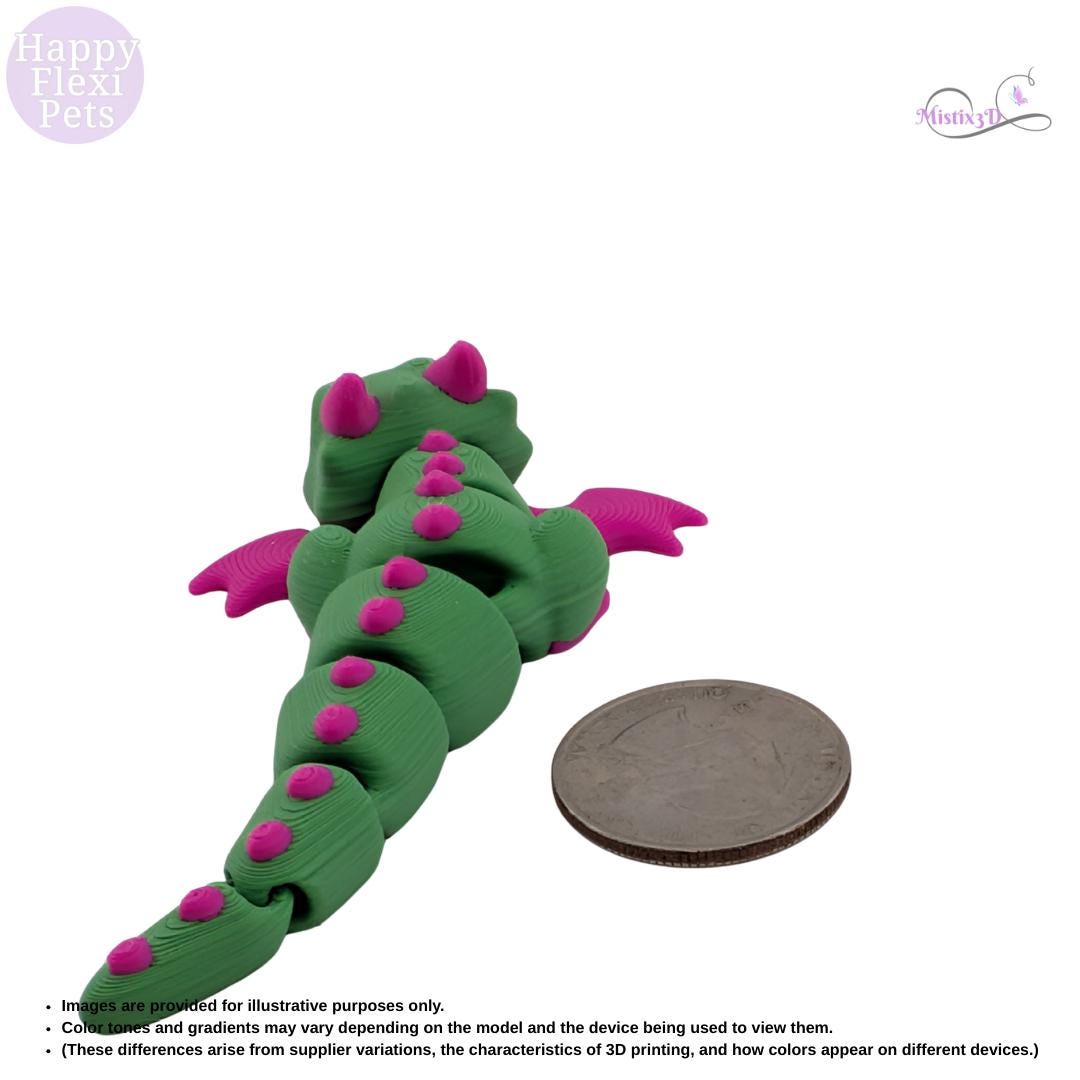 Mini Dragon-3D Printed – Authorized Seller of Happy Flexi Pets