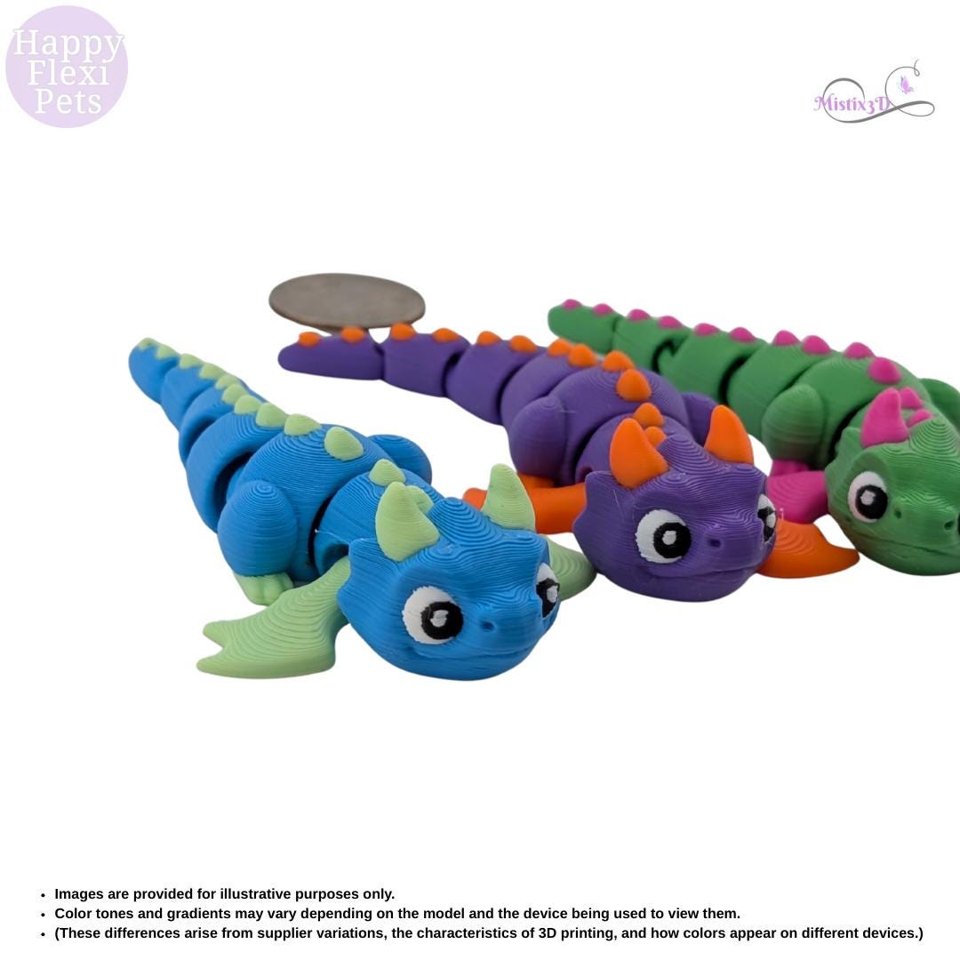 Mini Dragon-3D Printed – Authorized Seller of Happy Flexi Pets