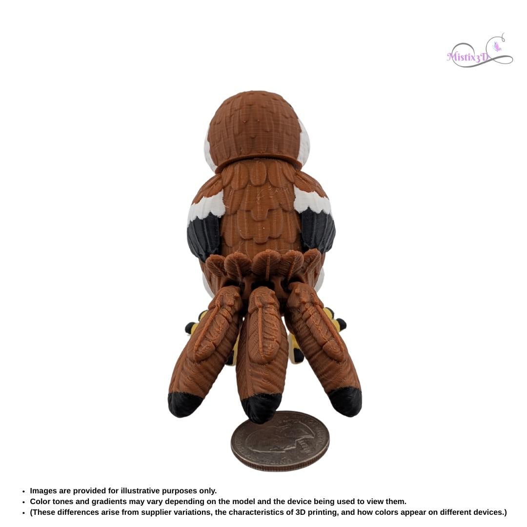Flexi Sparrow - 3D Print | Authorized Seller of Toonz Factory