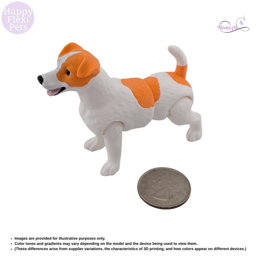 Jack Russell Terrier -3D Printed – Authorized Seller of Happy Flexi Pets