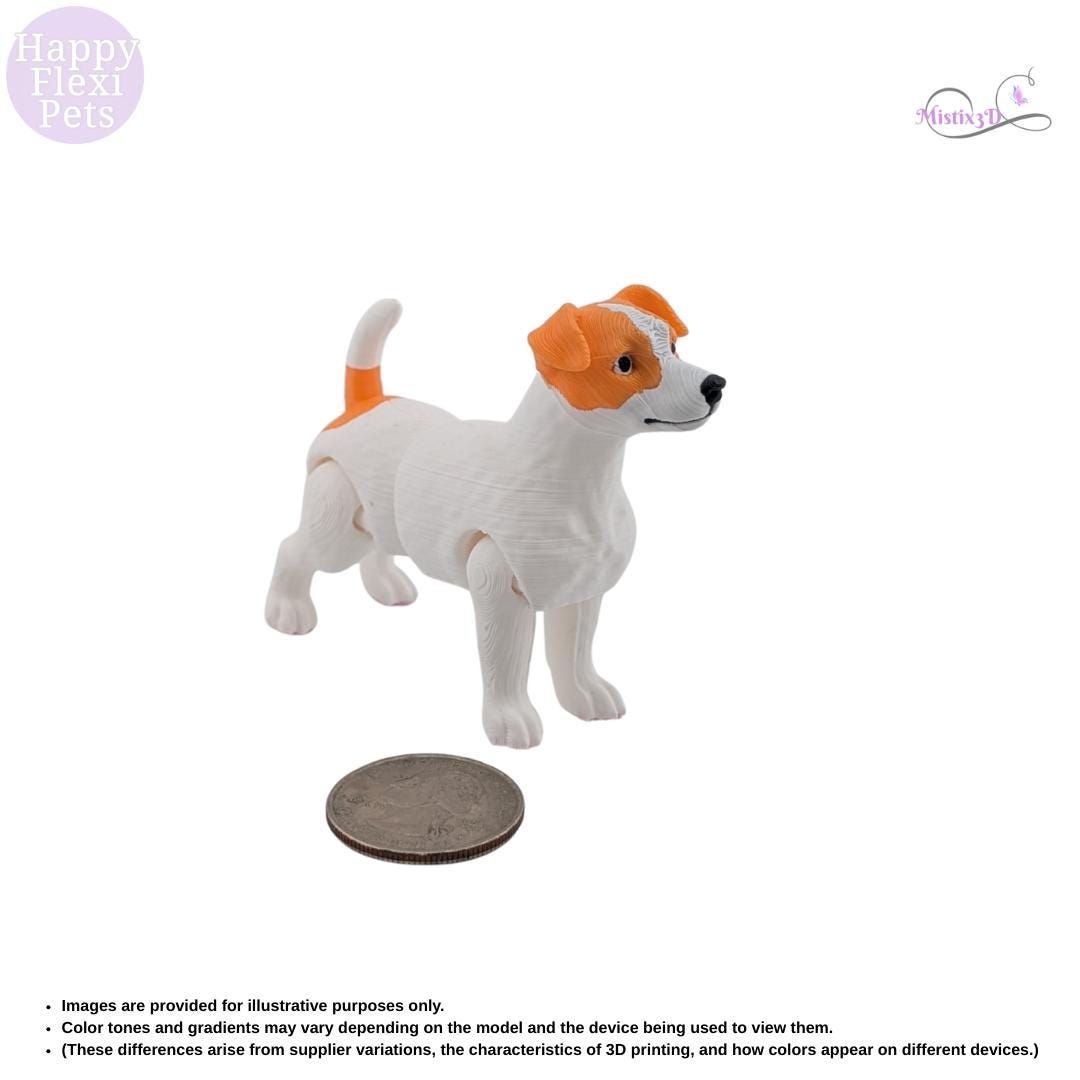 Jack Russell Terrier -3D Printed – Authorized Seller of Happy Flexi Pets