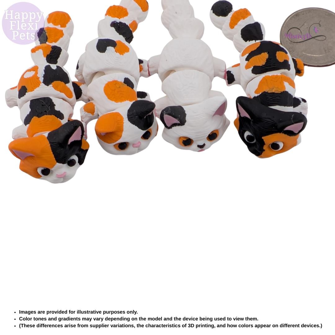 Mini Calicos -3D Printed – Authorized Seller of Happy Flexi Pets