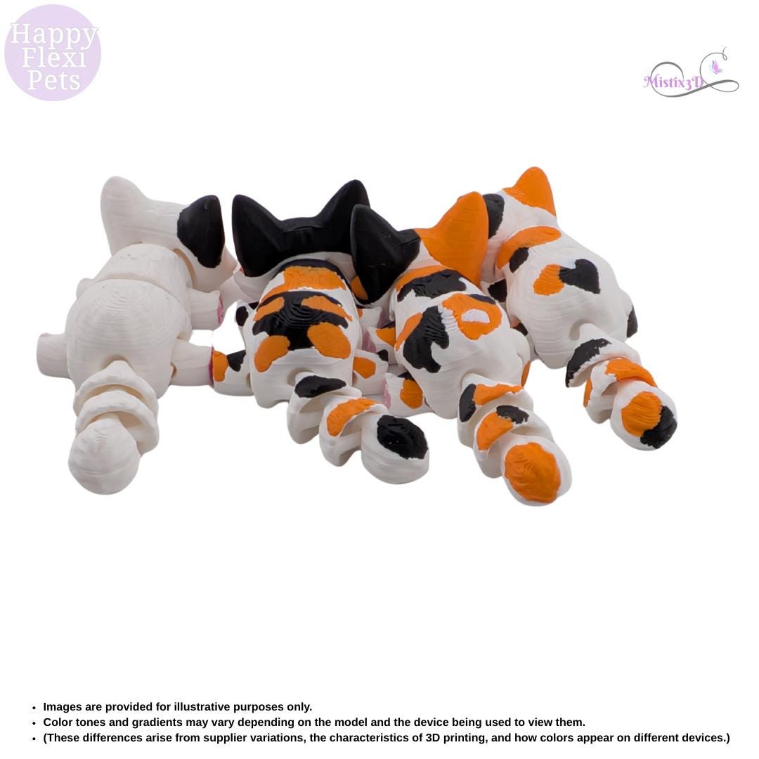 Mini Calicos -3D Printed – Authorized Seller of Happy Flexi Pets