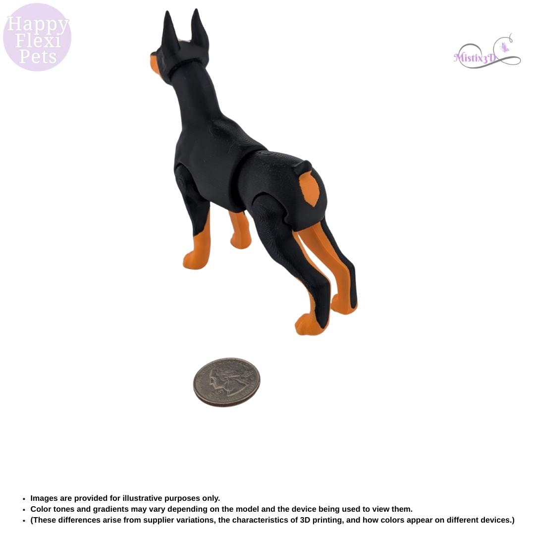 Doberman - 3D Printed – Authorized Seller of Happy Flexi Pets