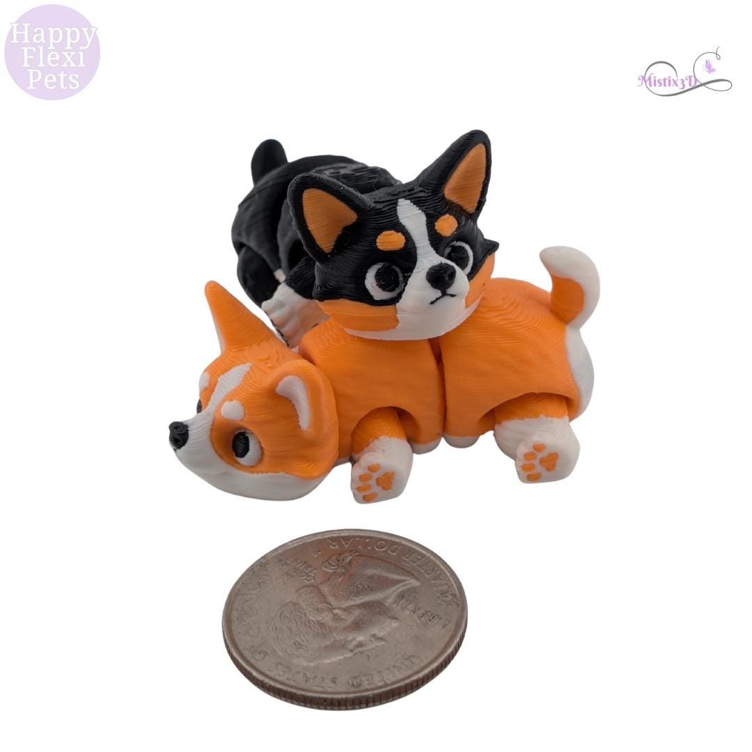 Mini Corgis-3D Printed – Authorized Seller of Happy Flexi Pets