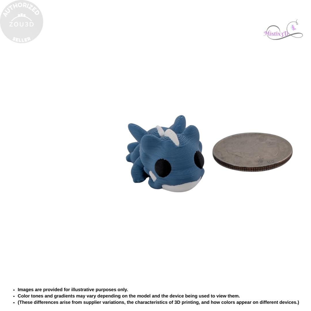 Mini Baby Water Dragon | 3D Printed | Authorized Seller Zou