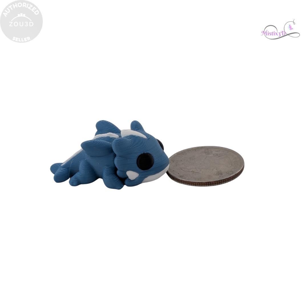 Mini Baby Water Dragon | 3D Printed | Authorized Seller Zou