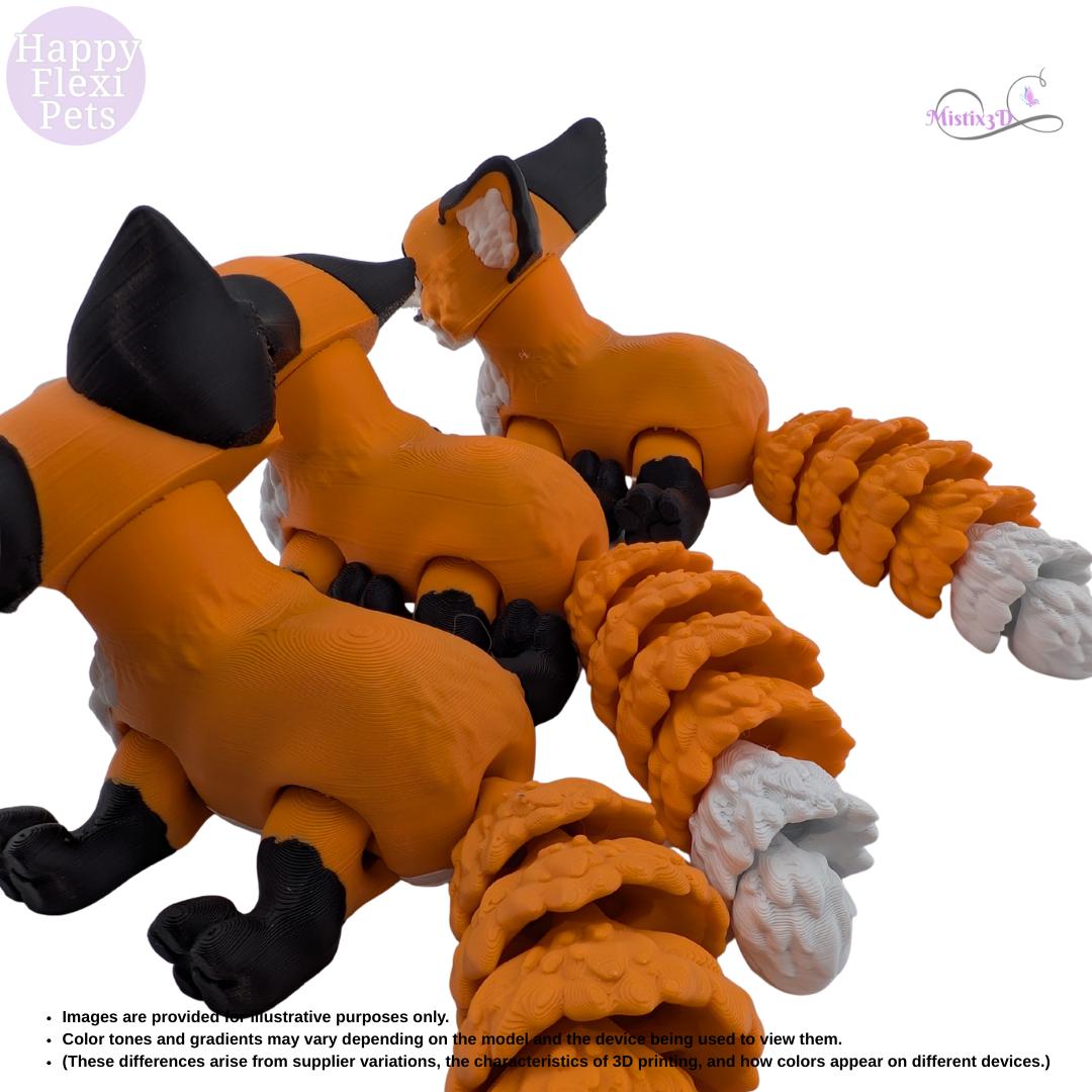 Fox Cub Articulated Flexi 3D Printed – Authorized Seller of Happy Flexi Pets