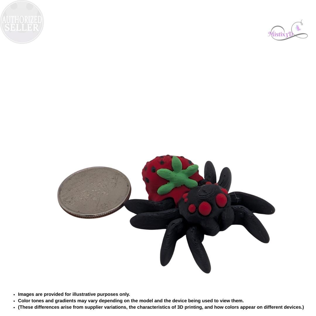 Strawberry Spider Articulated Fidget