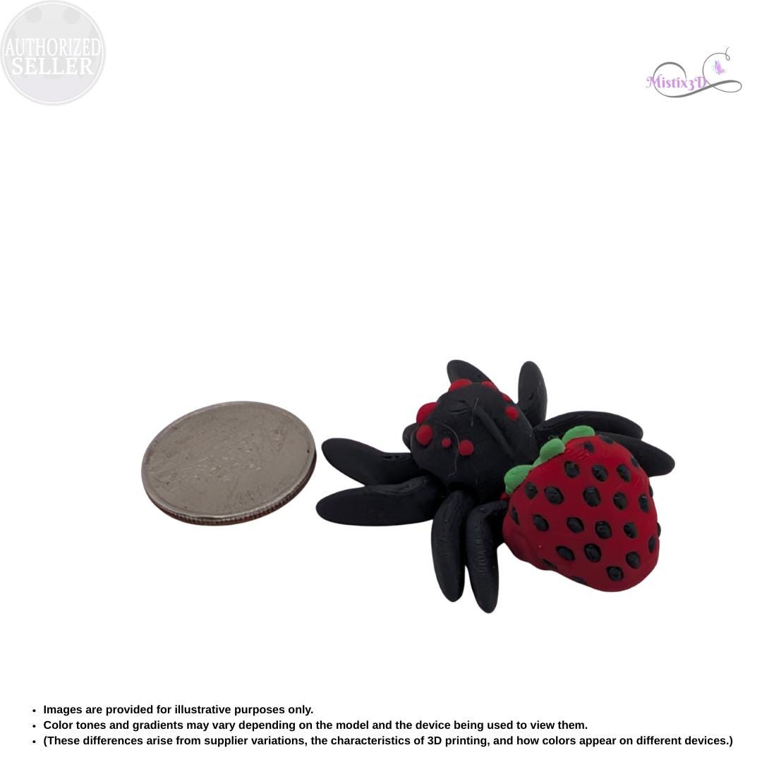 Strawberry Spider Articulated Fidget