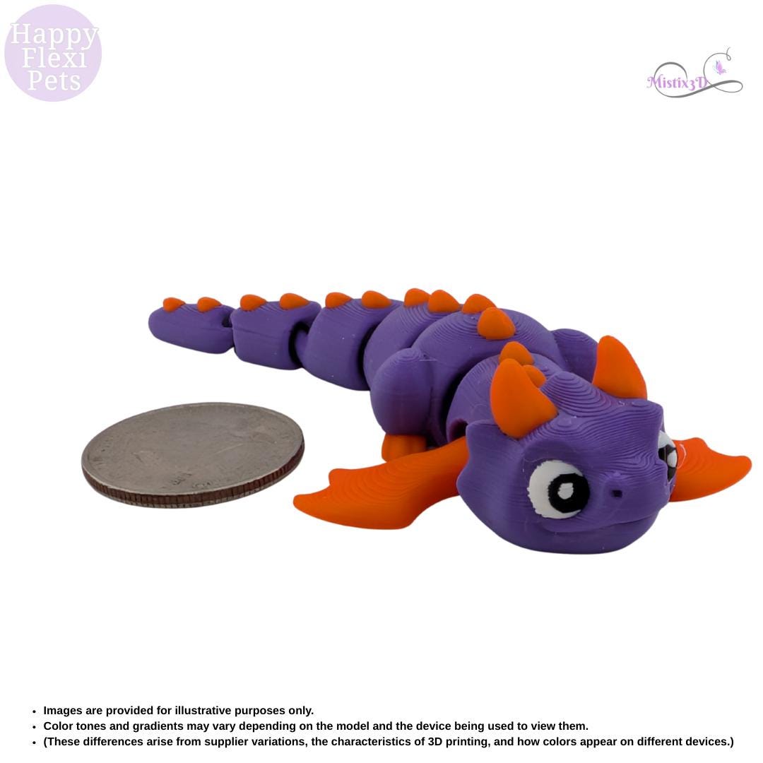 Mini Dragon-3D Printed – Authorized Seller of Happy Flexi Pets