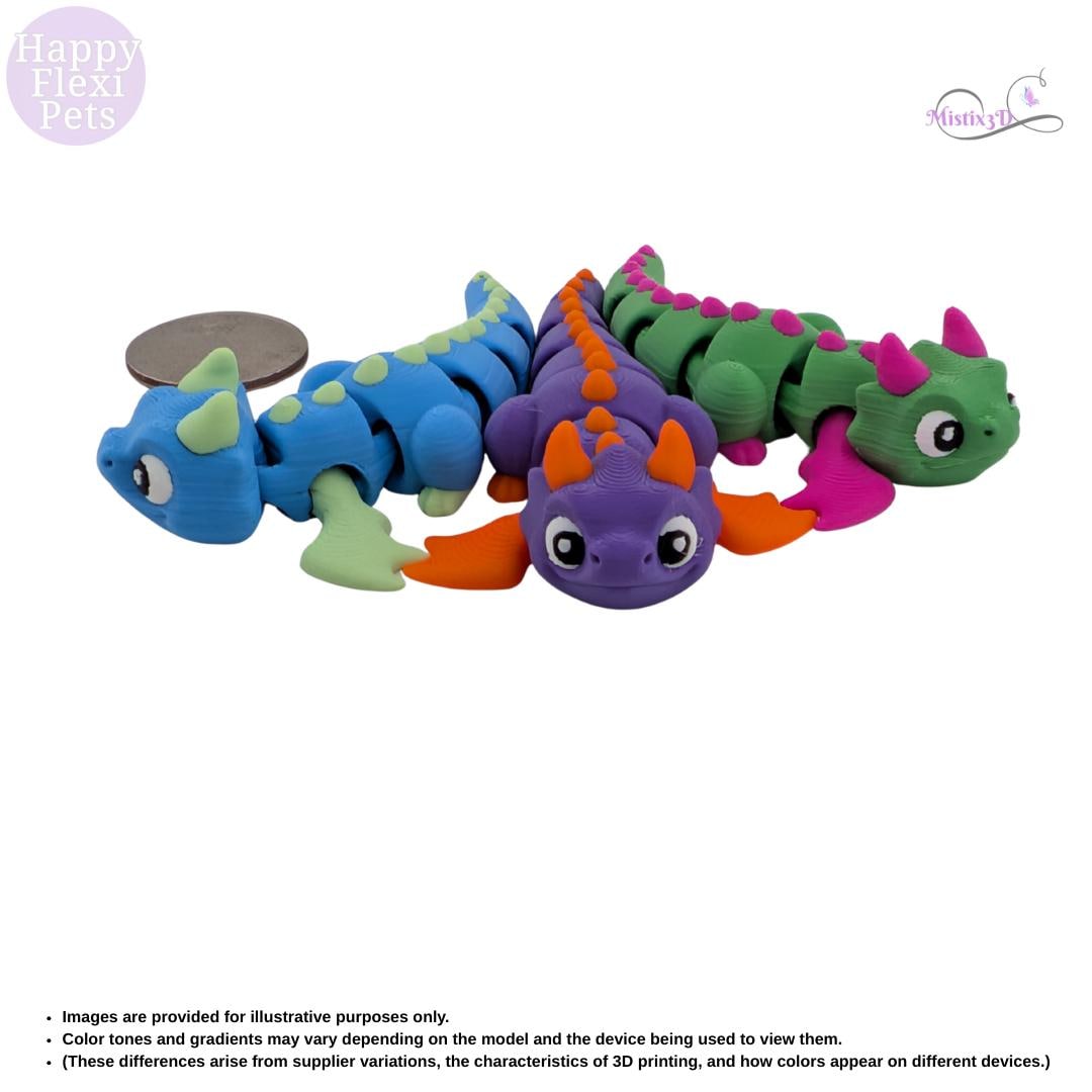 Mini Dragon-3D Printed – Authorized Seller of Happy Flexi Pets