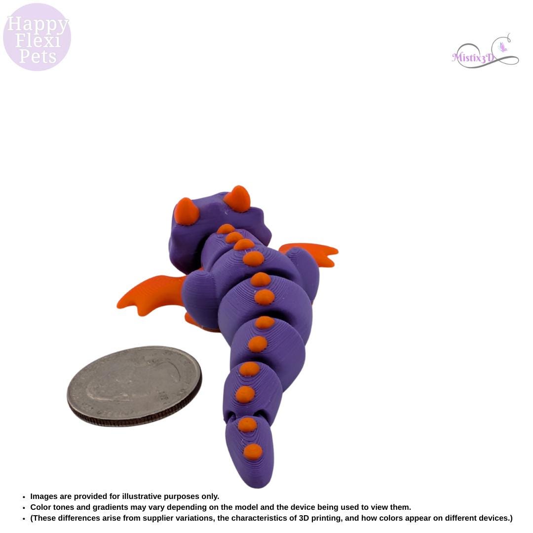 Mini Dragon-3D Printed – Authorized Seller of Happy Flexi Pets