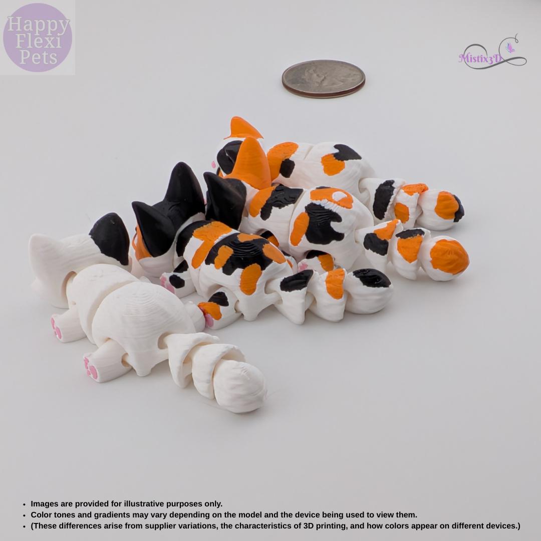 Mini Calicos -3D Printed – Authorized Seller of Happy Flexi Pets