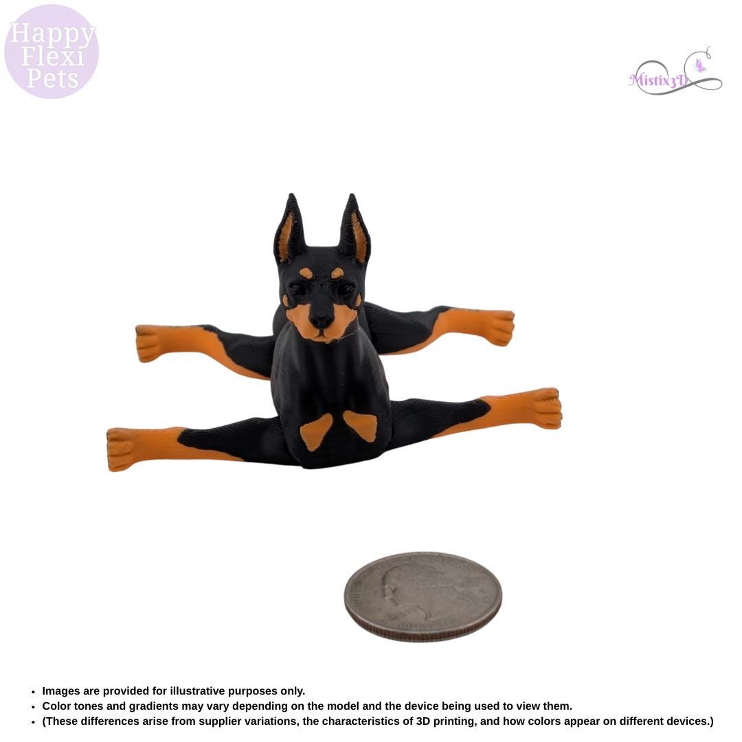 Doberman - 3D Printed – Authorized Seller of Happy Flexi Pets