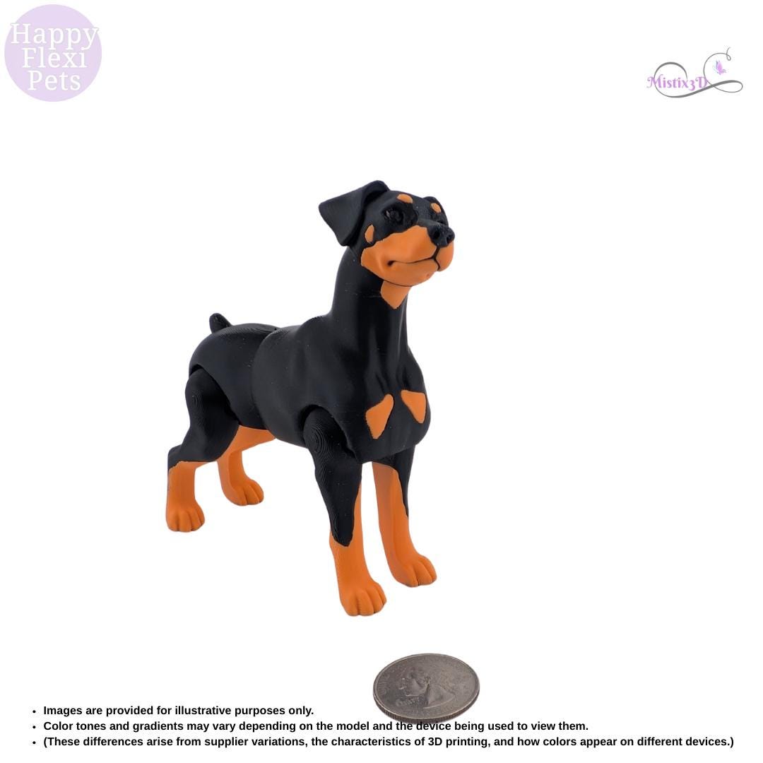 Doberman - 3D Printed – Authorized Seller of Happy Flexi Pets
