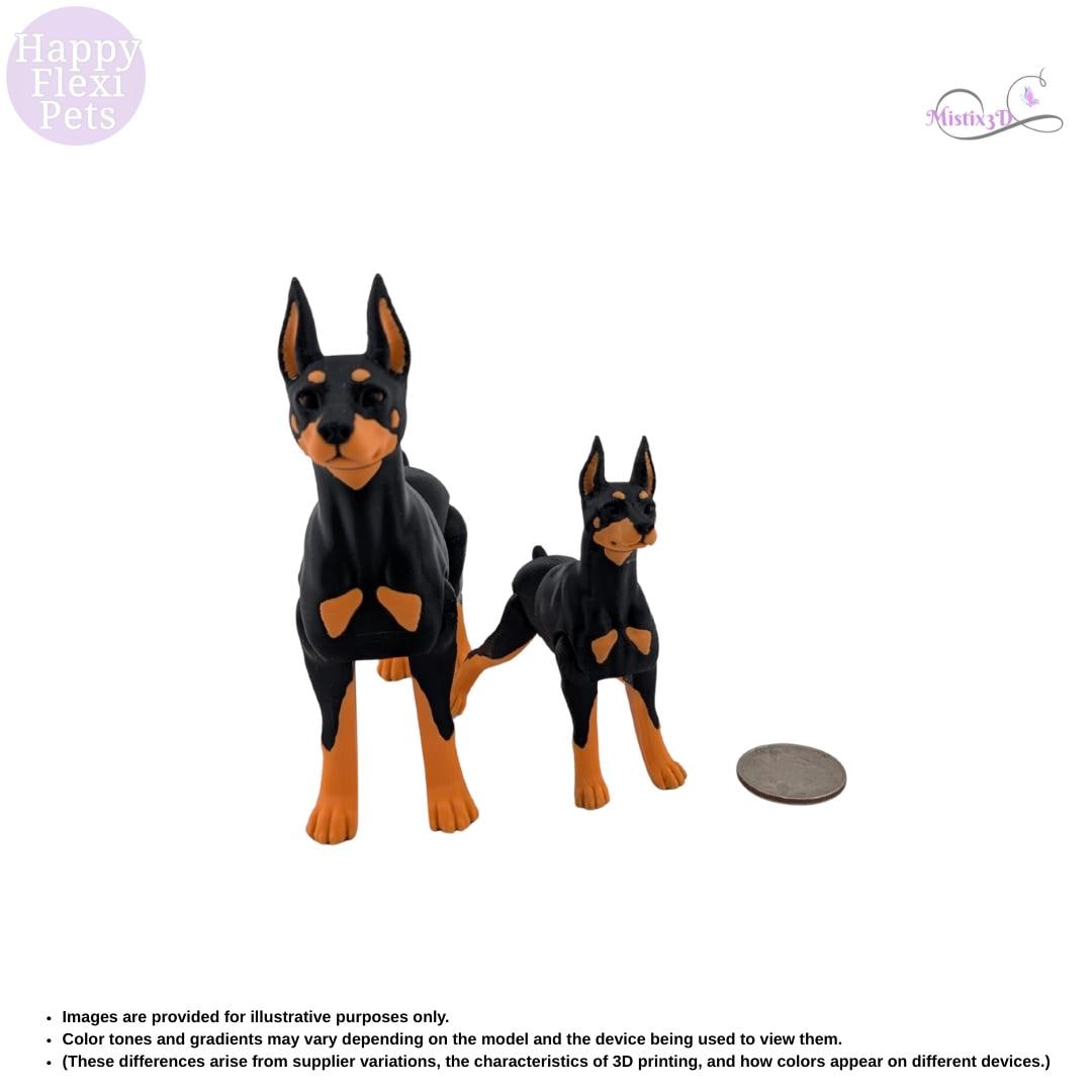 Doberman - 3D Printed – Authorized Seller of Happy Flexi Pets