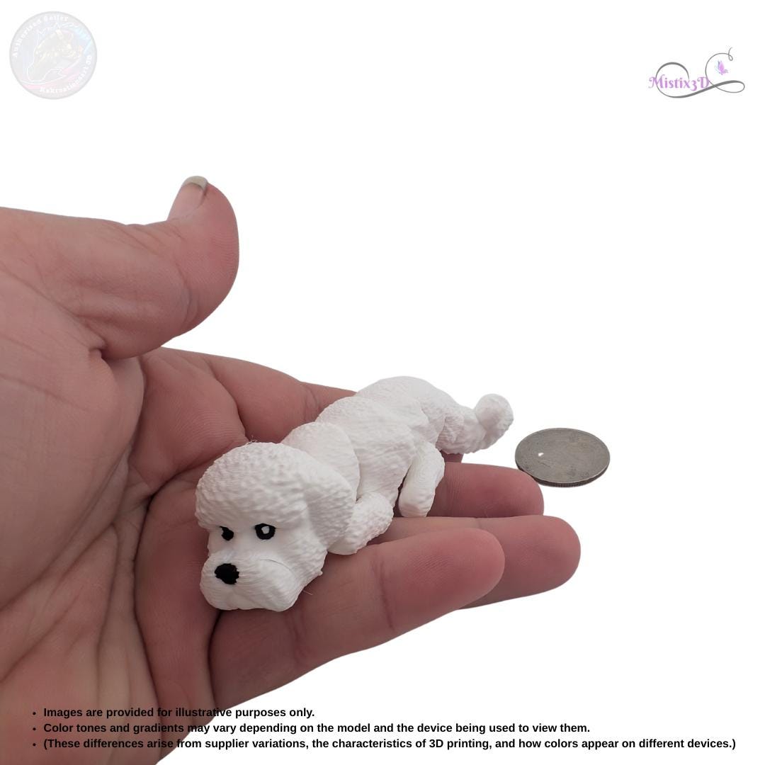 Bichon Frise 3D Printed Fidget – Authorized Seller of Kekreations