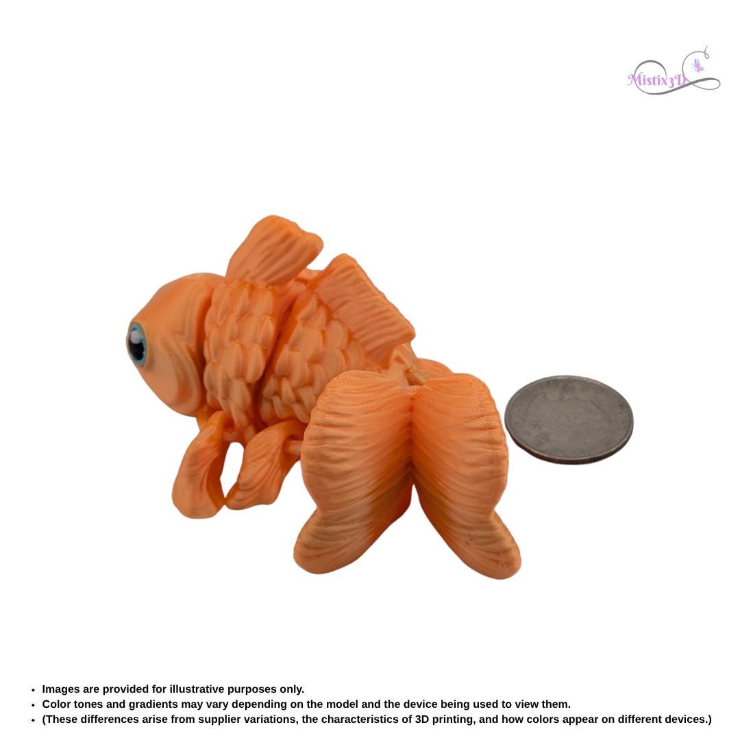 Gold Fish | 3D Printed - Authorized Seller Botega
