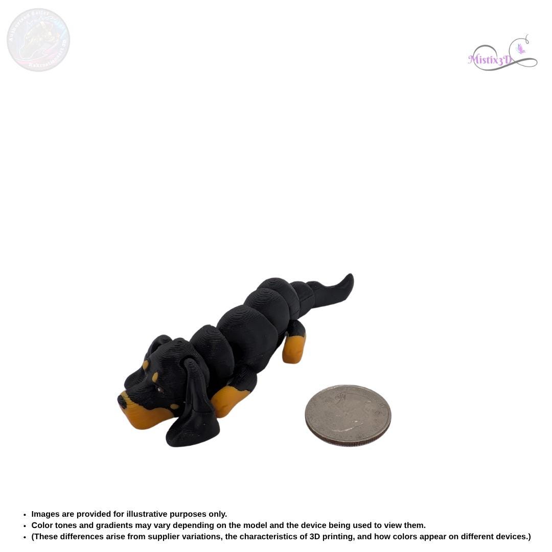 3D Printed Coonhound Figurine, Miniature Collectible Toy