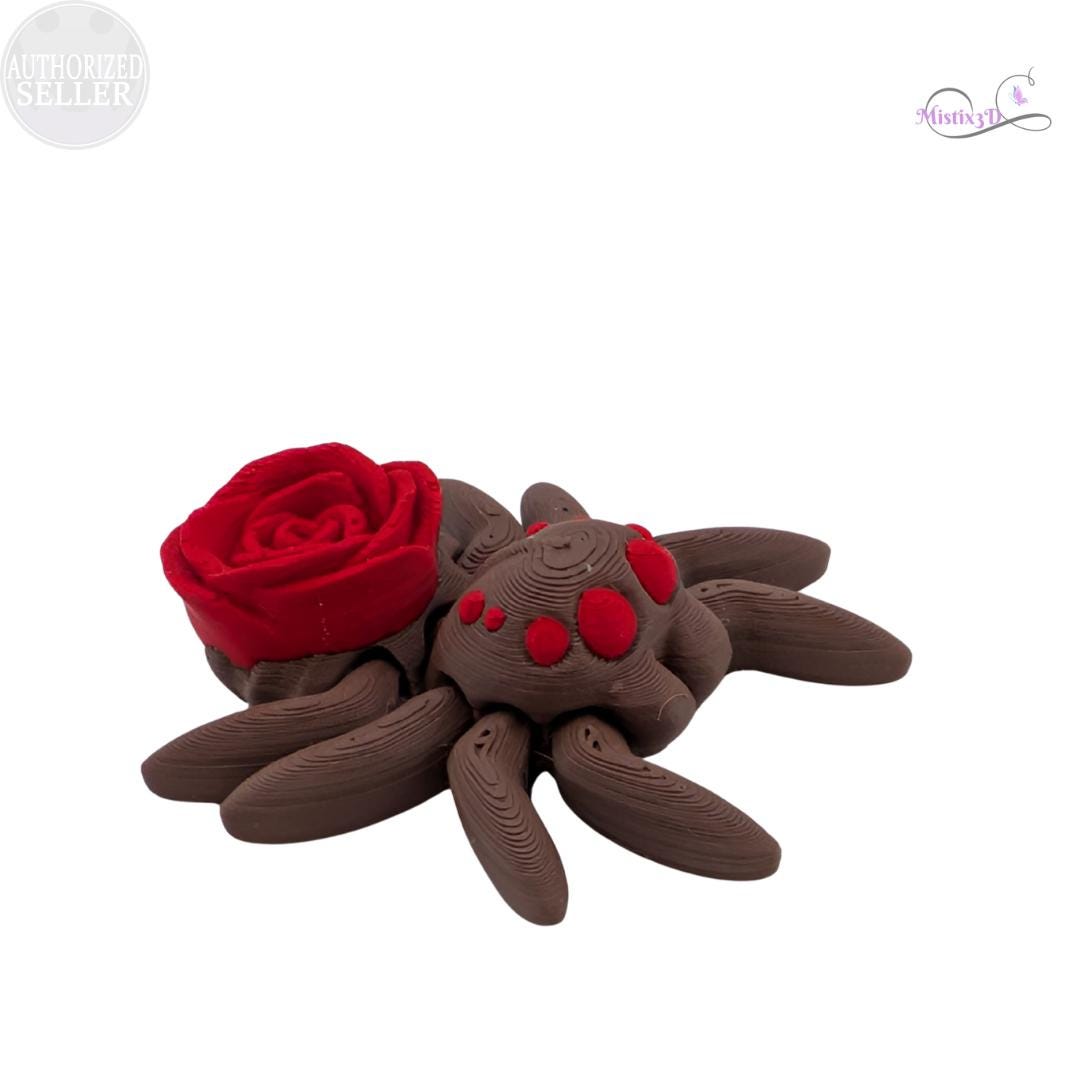 Articulated Rose Spider Fidget