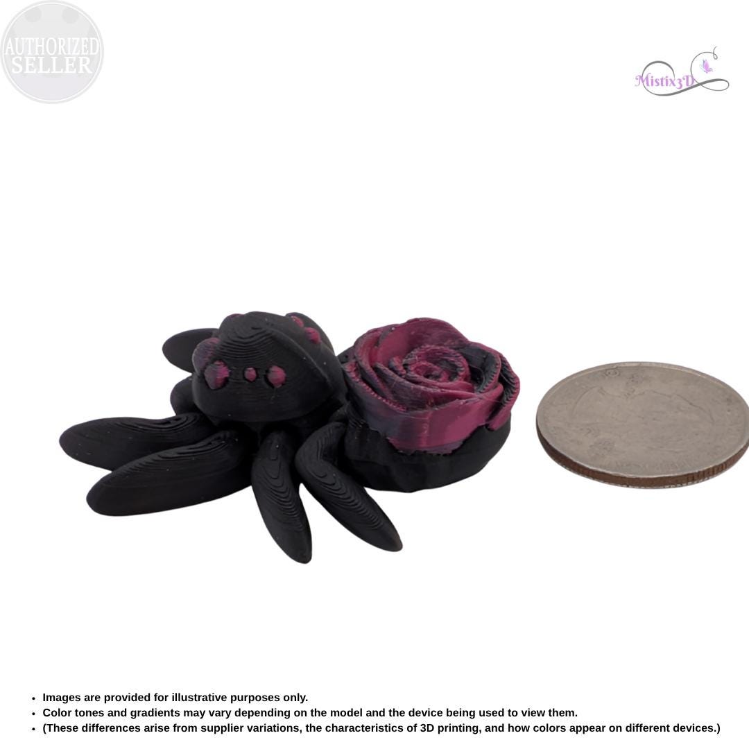 Articulated Goth Rose Spider