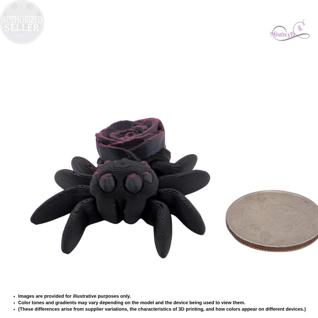 Articulated Goth Rose Spider