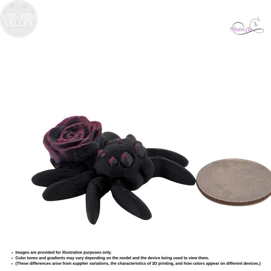 Articulated Goth Rose Spider
