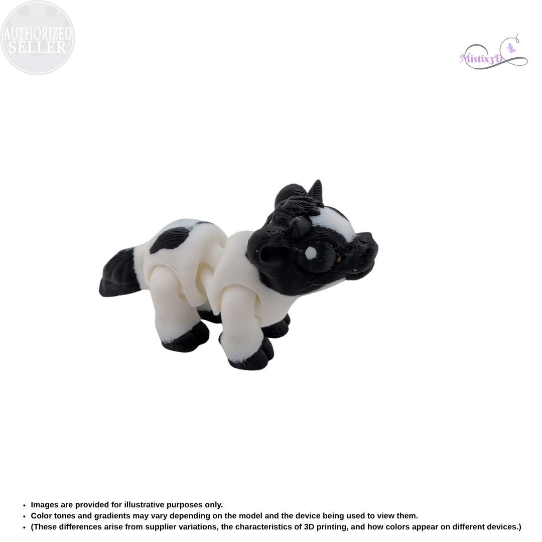 Articulated Cow Fidget Toy | 3d printed | Authorized Seller Cinderwing